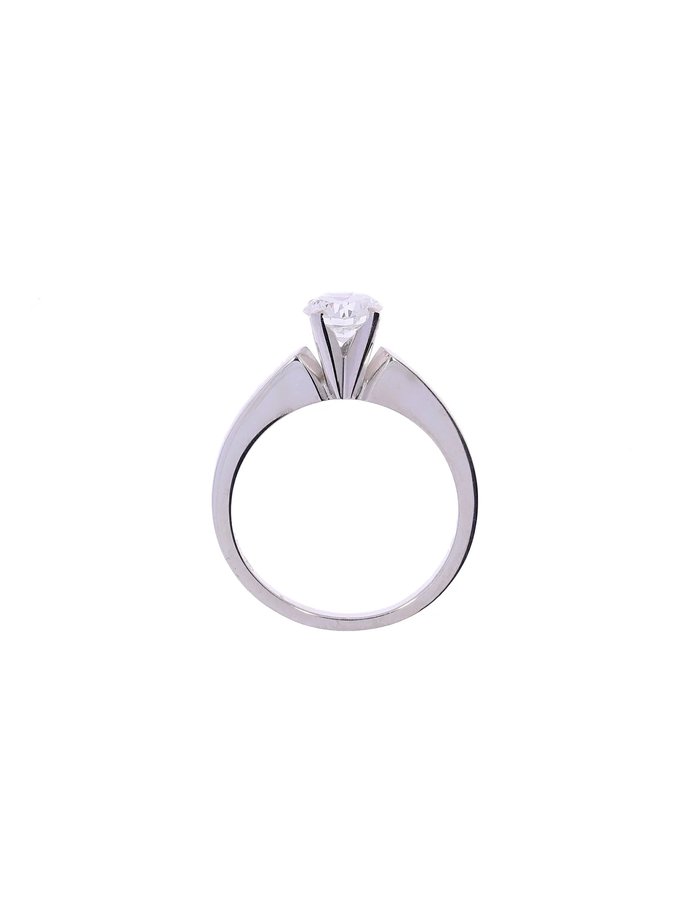 Damenring – KURZ Solitaire Weissgold 0.70ct