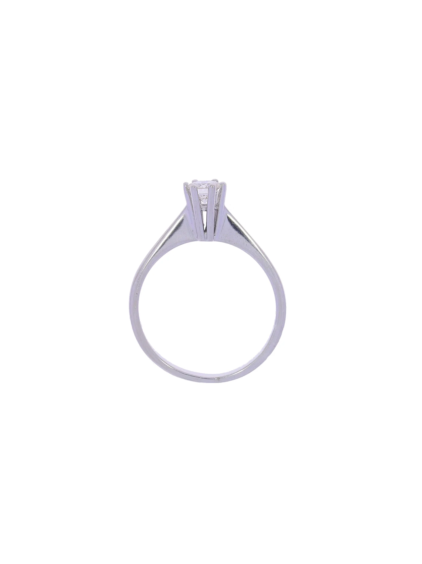 Damenring – Solitaire Weissgold 0.27ct