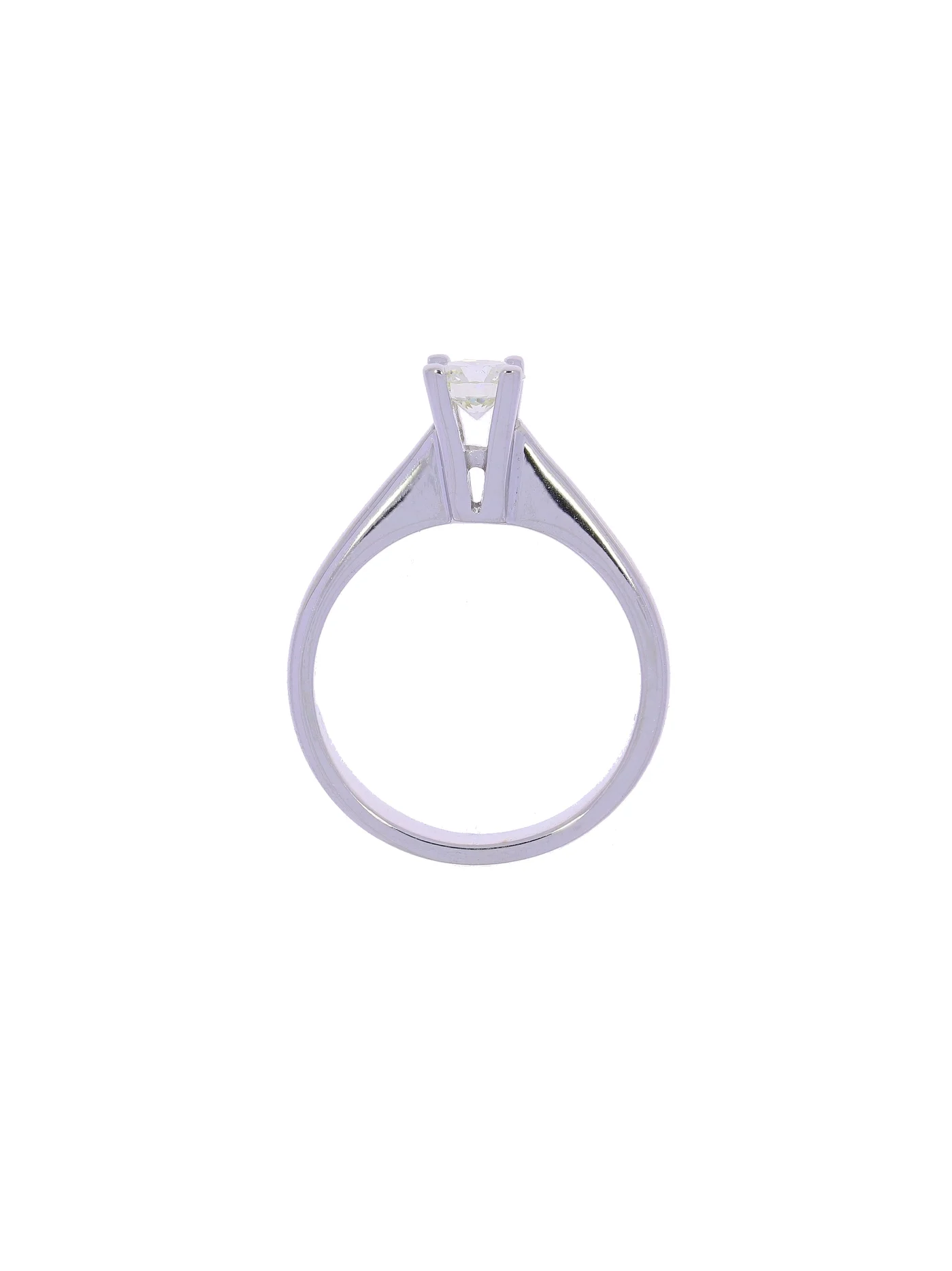 Damenring – Solitaire Weissgold 0.50ct
