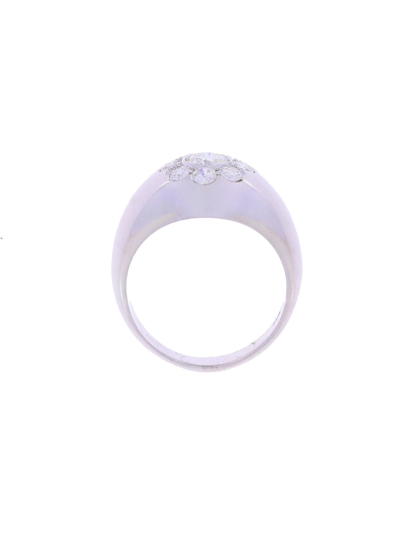 Damenring – Weissgold mit Diamanten 1.00