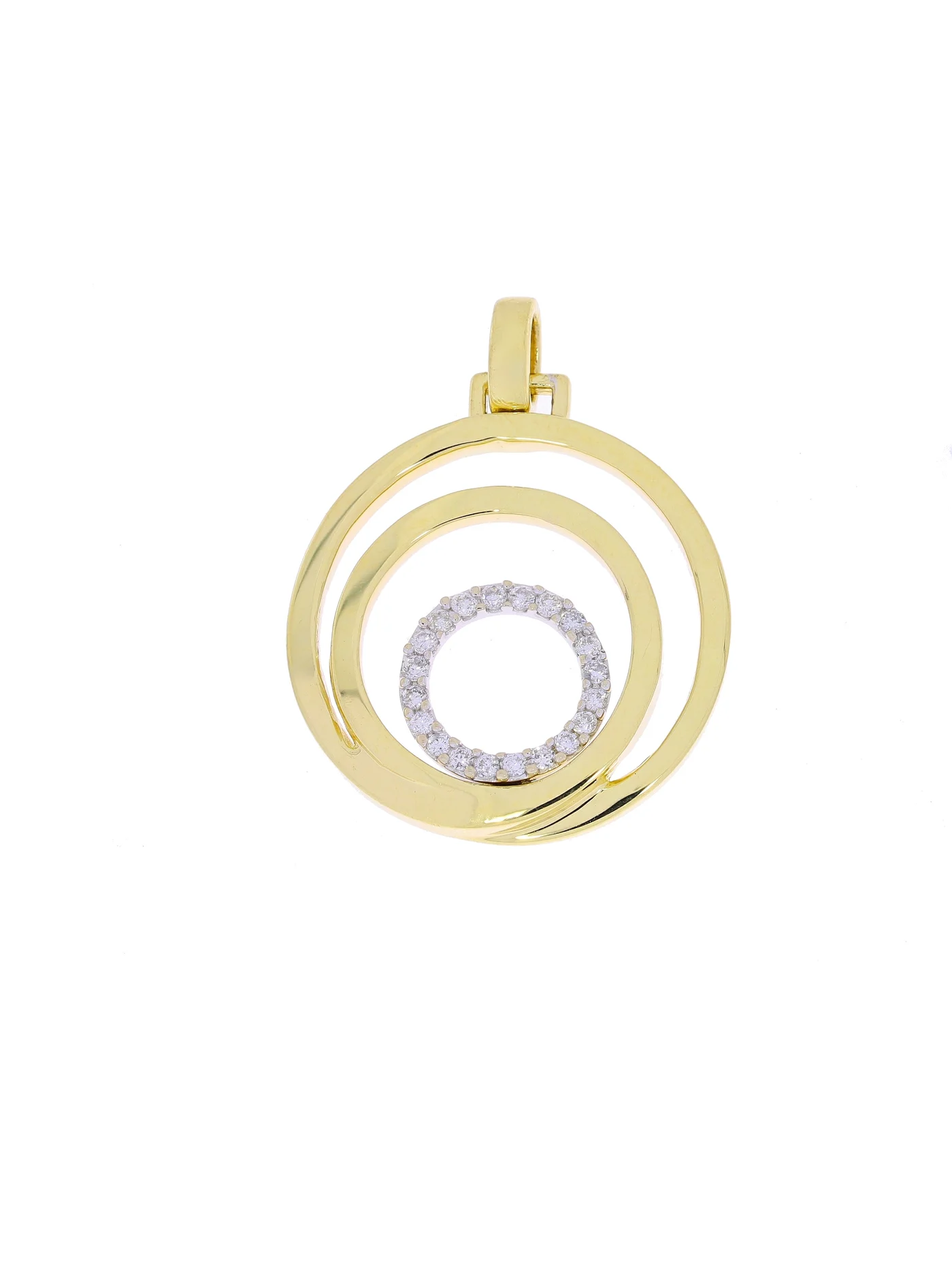 Anhänger – CHRIST bicolor mit Diamanten