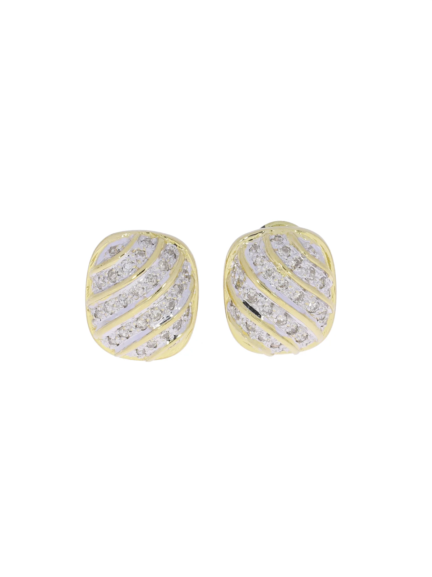 Ohrstecker – bicolor mit Diamanten