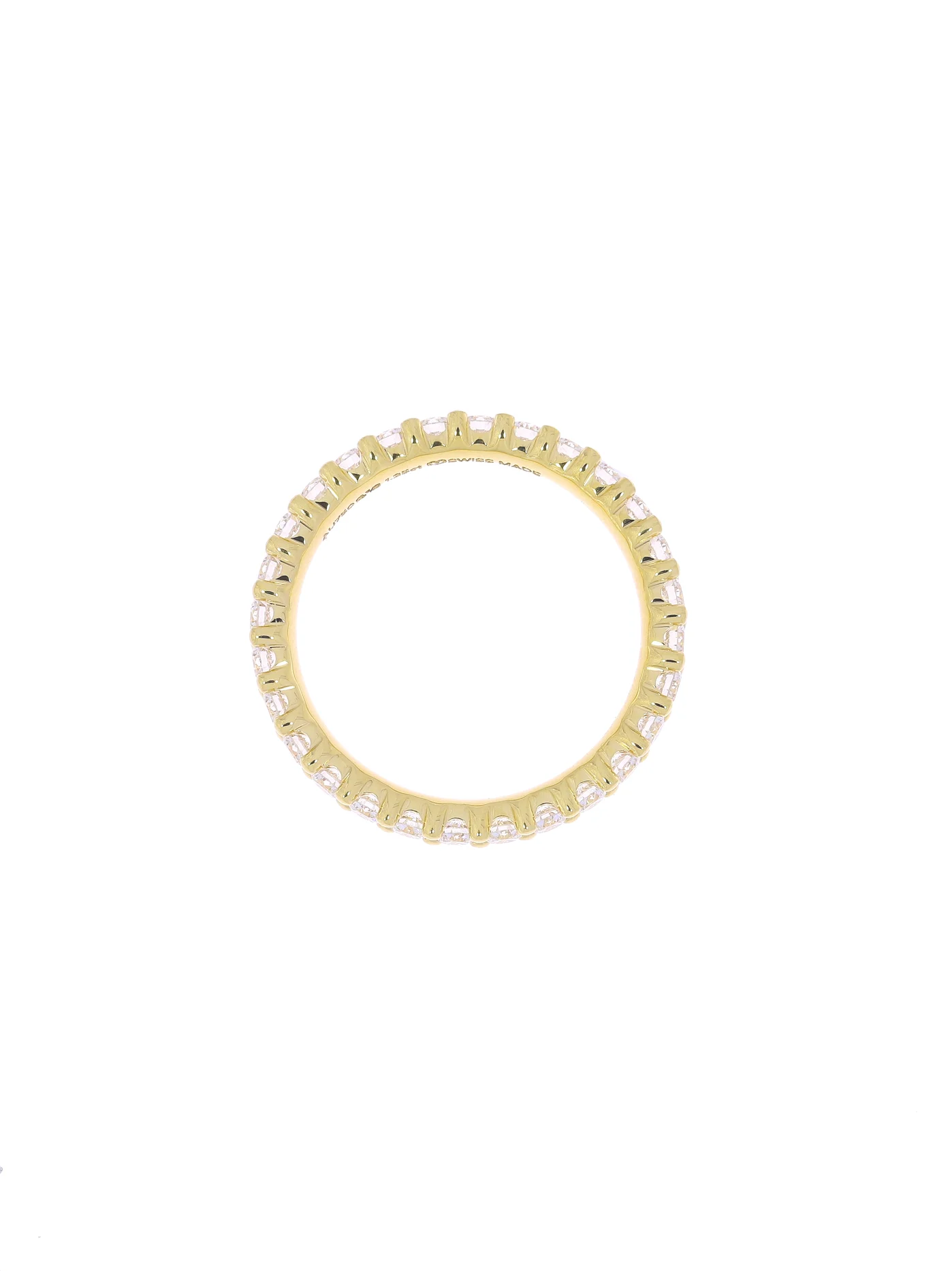Damenring ‚2-Griffe‘ – Gelbgold mit Diamanten – NEU