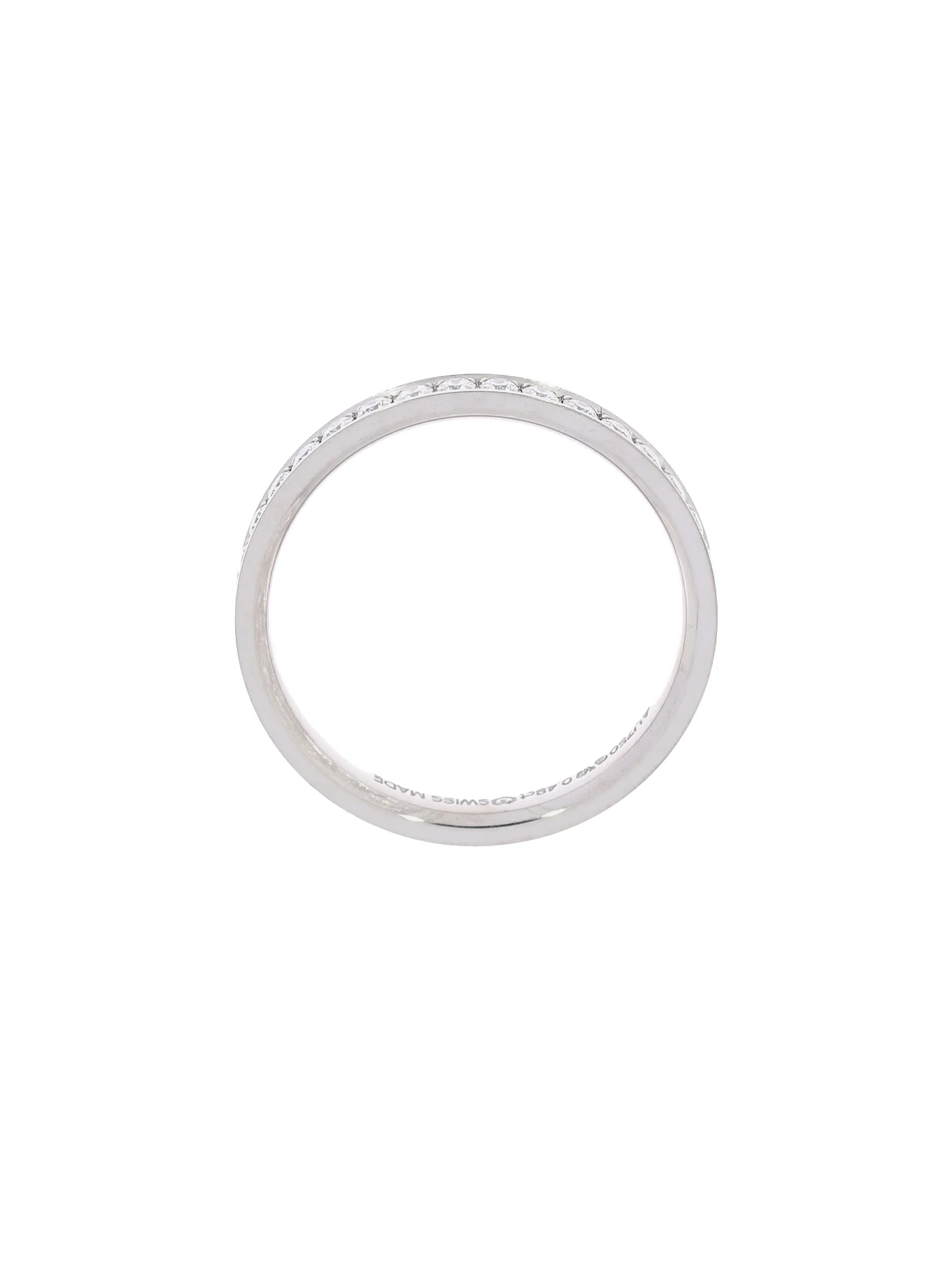 Damenring ‚Pavé‘ – Weissgold mit Diamanten – NEU