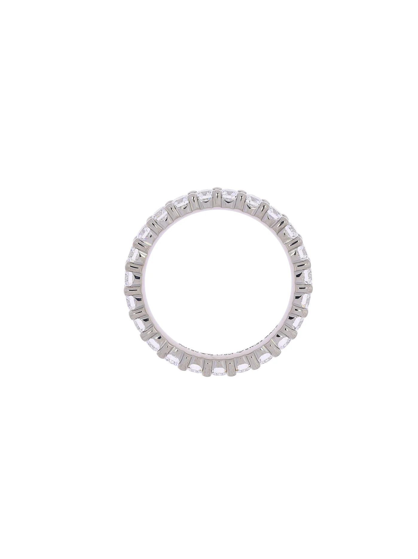 Damenring ‚2-Griffe‘ – Weissgold mit Diamanten – NEU