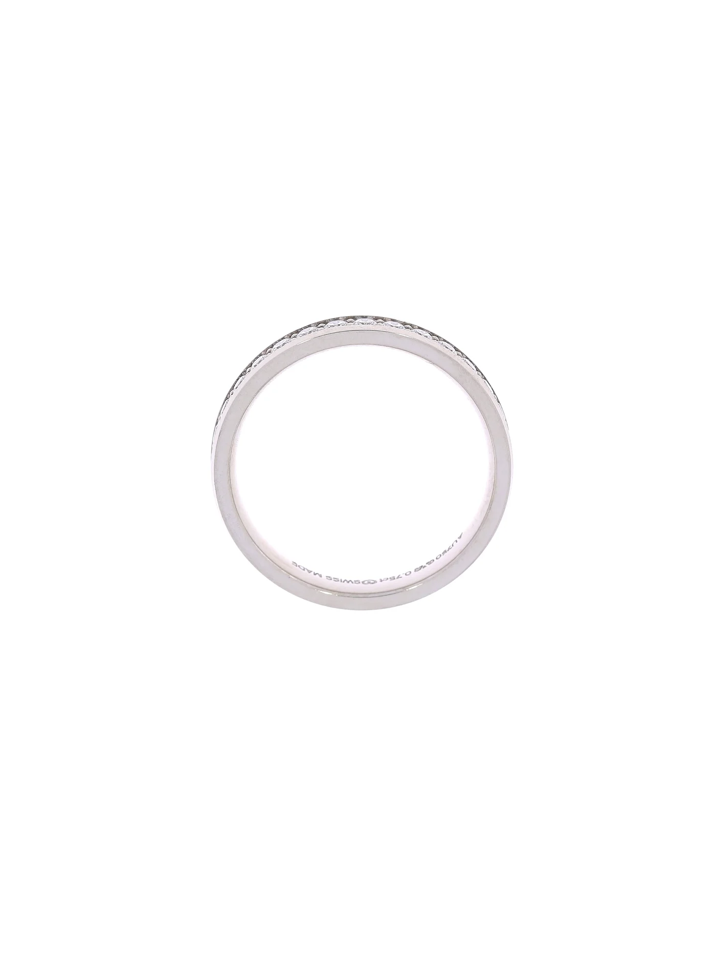 Damenring ‚Neo-Kanal‘ – Weissgold mit Diamanten – NEU
