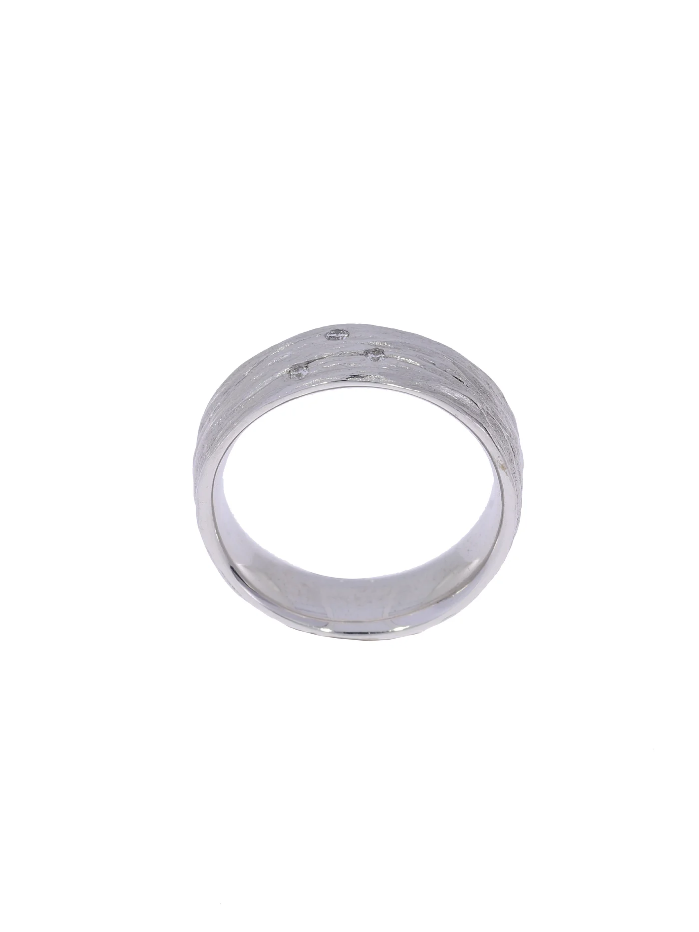 Damenring – Weissgold mit Diamanten 0.04ct