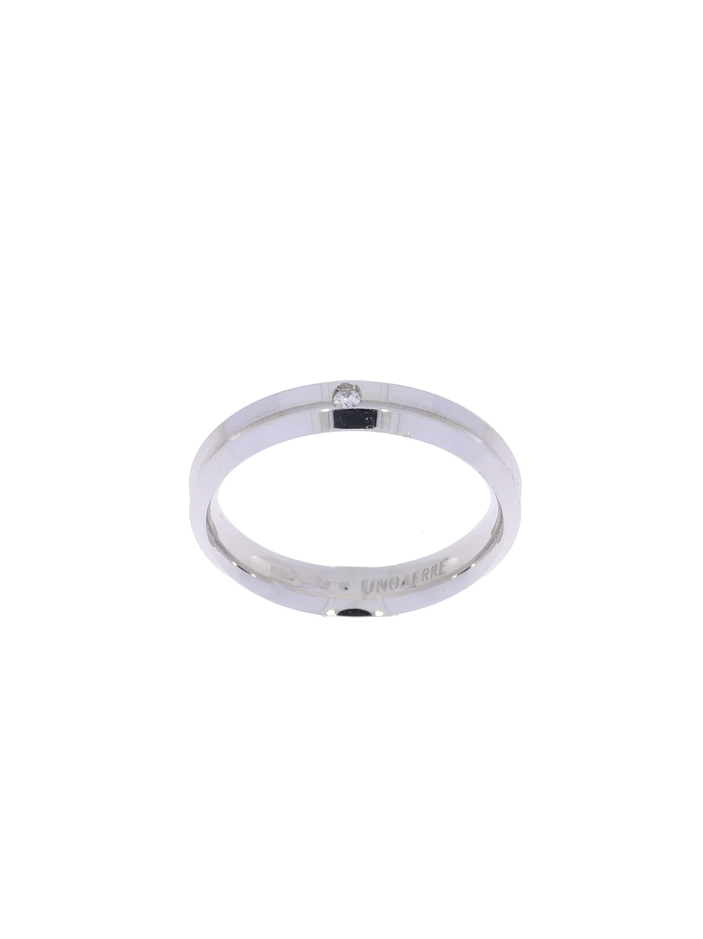 Ehering – Weissgold mit Diamant 0.02ct
