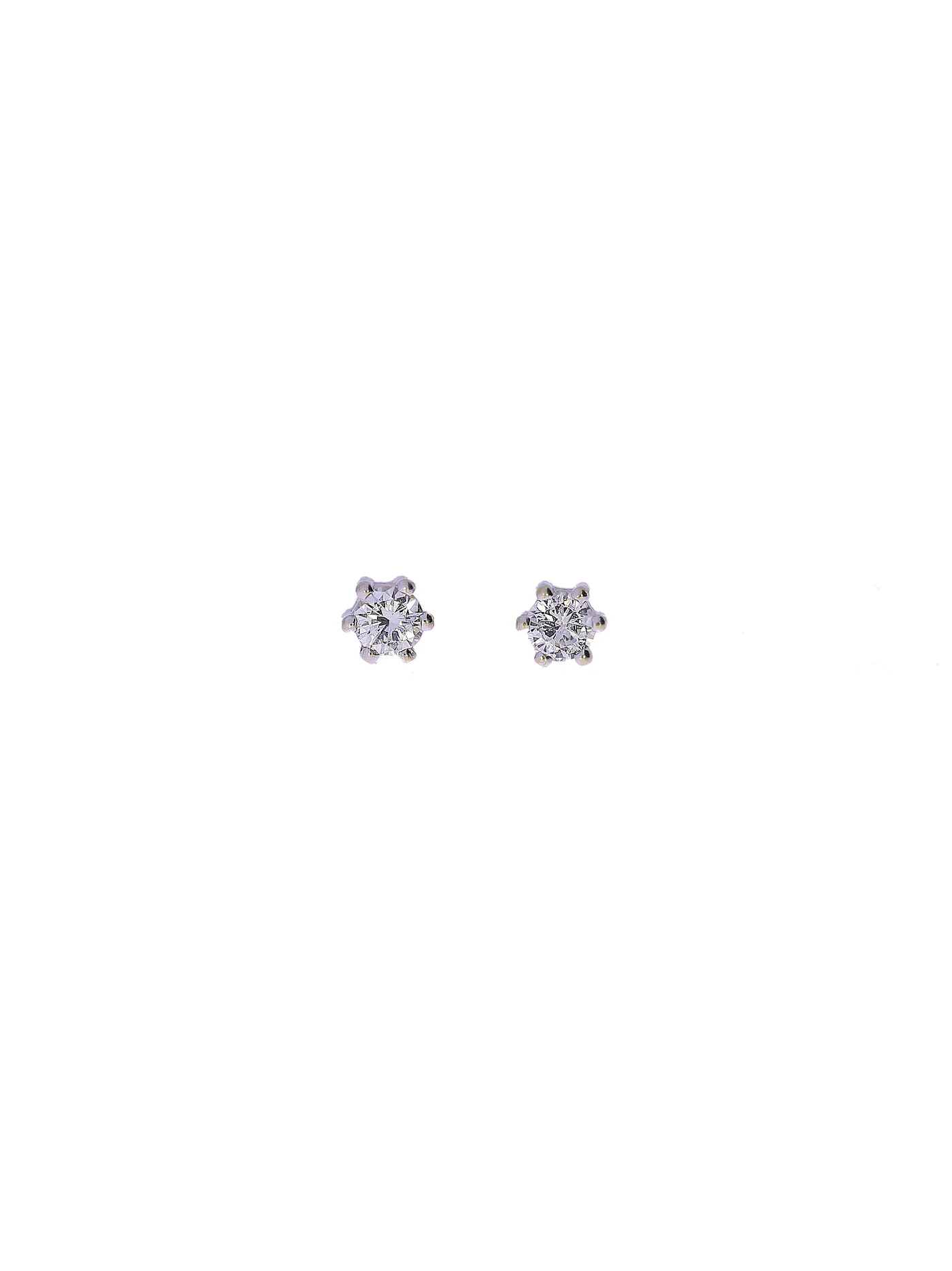 Ohrstecker – Solitaire Weissgold