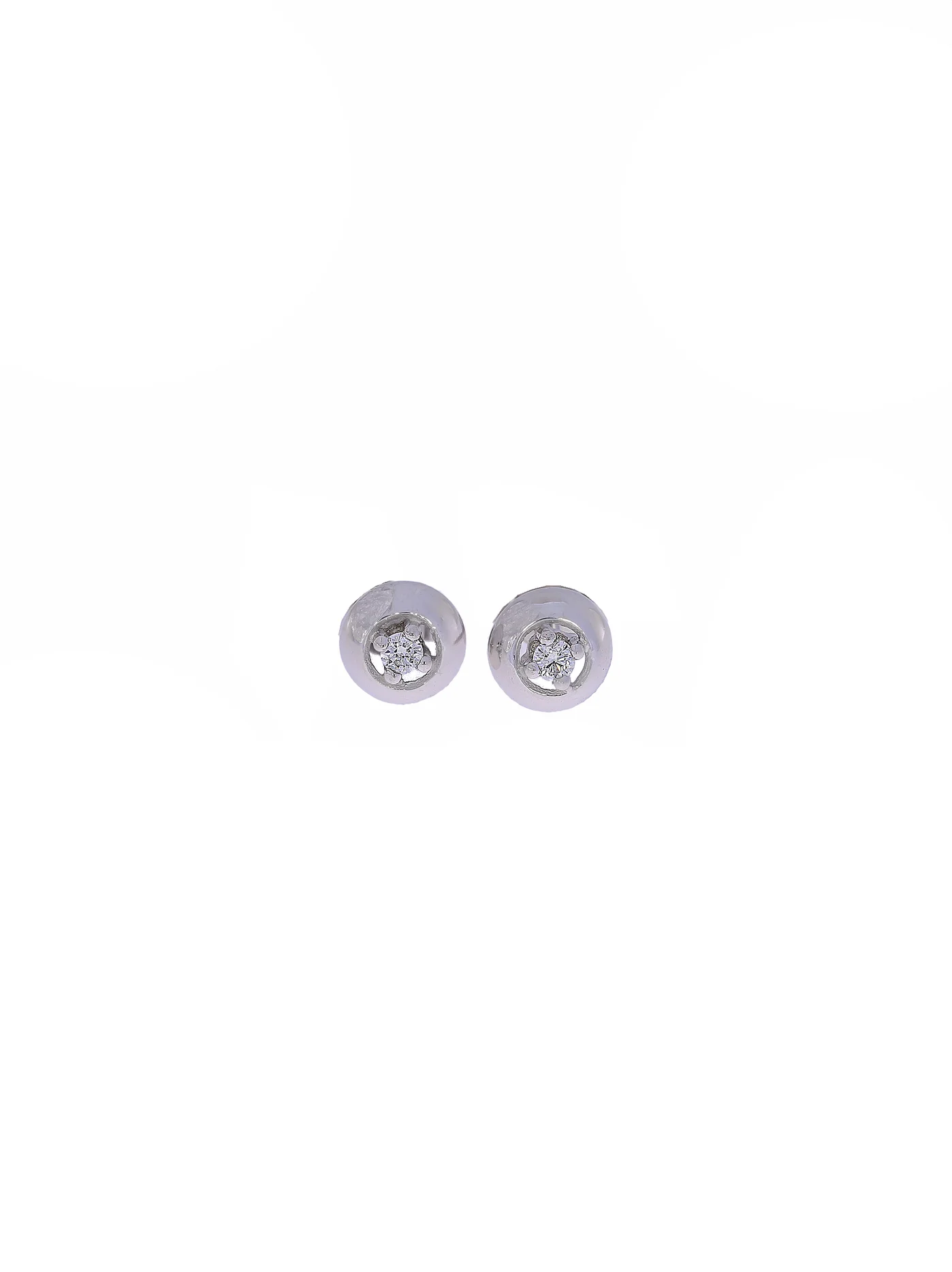 Ohrstecker – Solitaire Weissgold