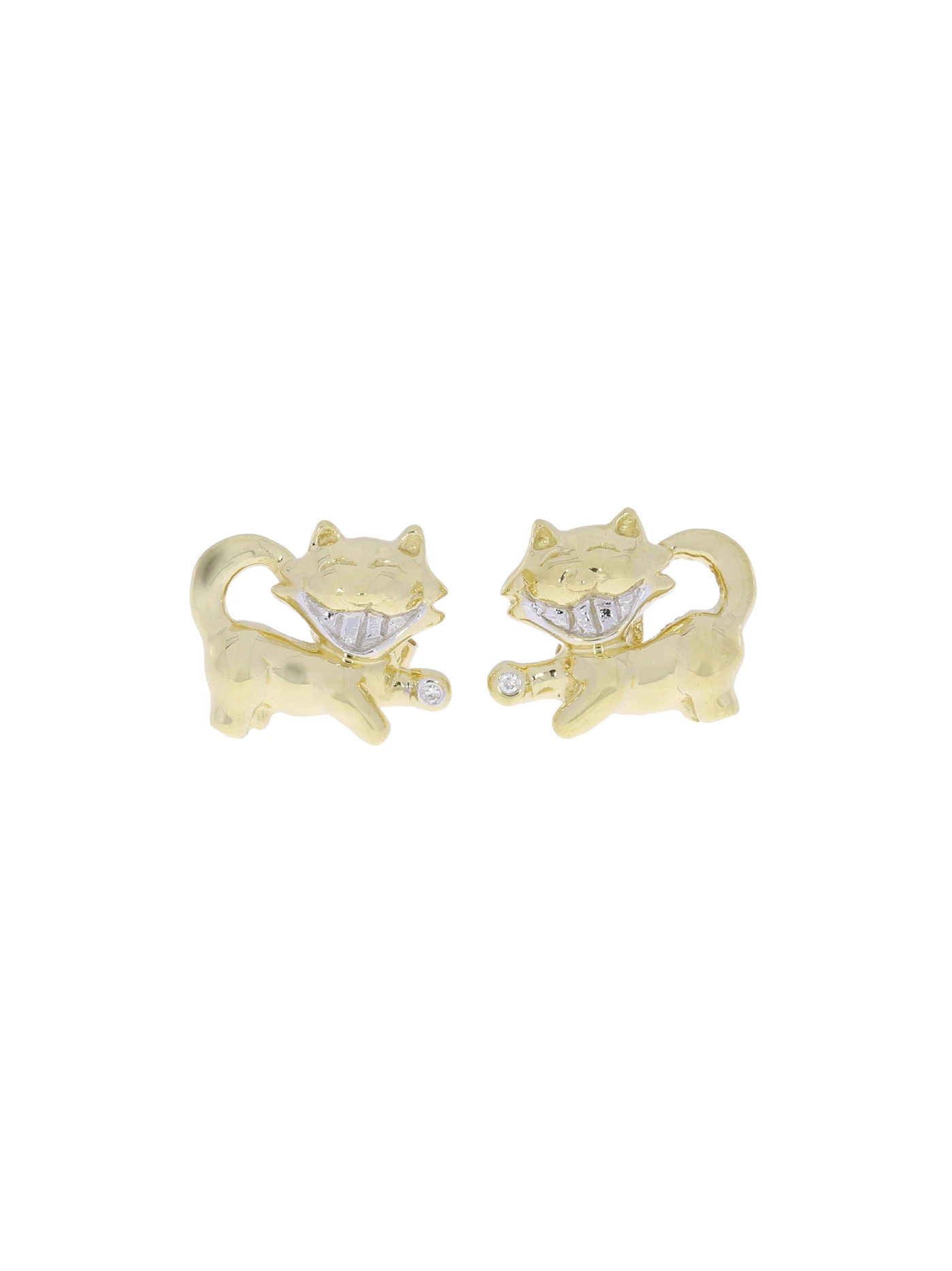 Ohrstecker – bicolor mit Diamanten