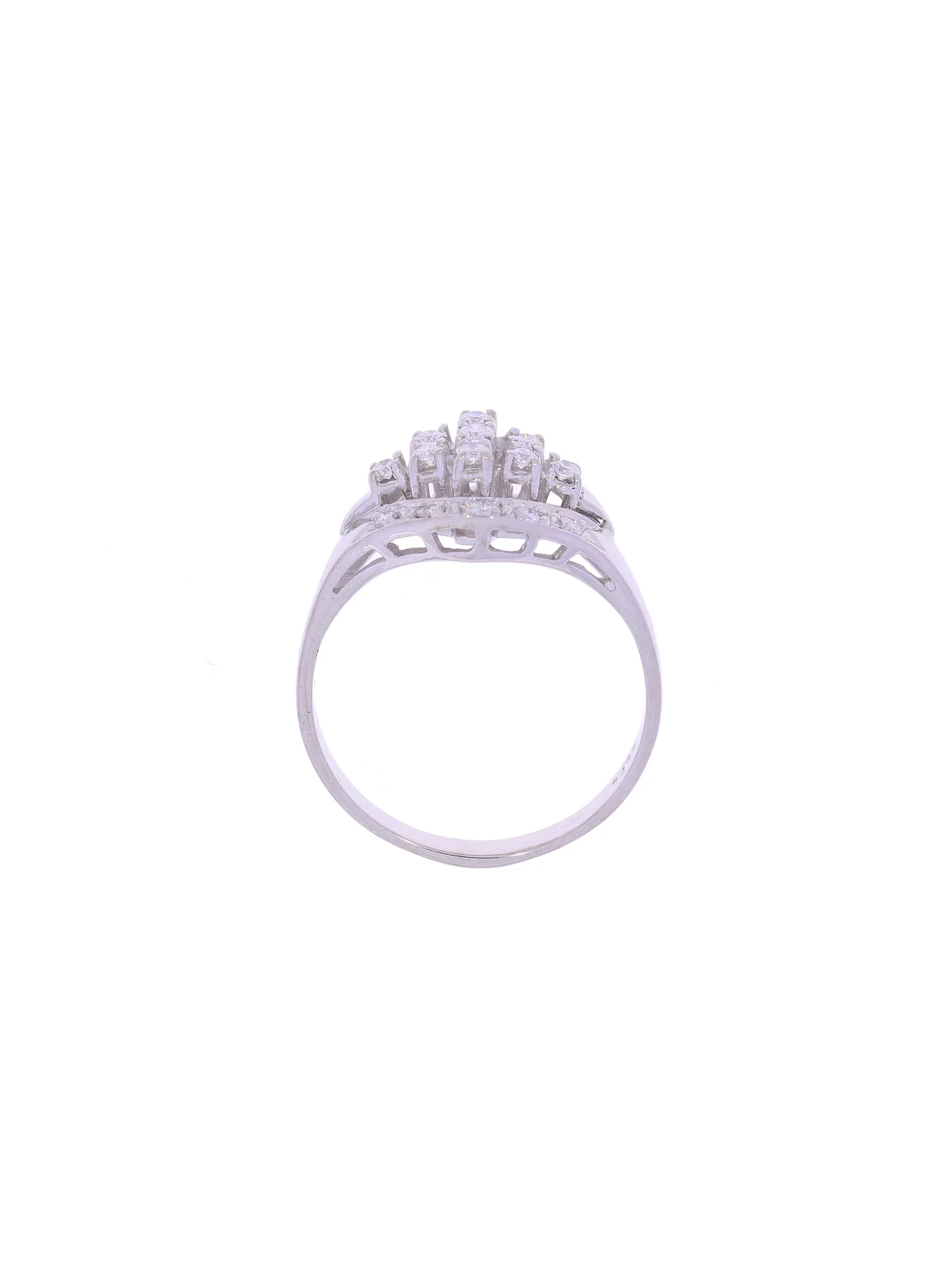 Damenring – Weissgold mit Diamanten 0.39ct
