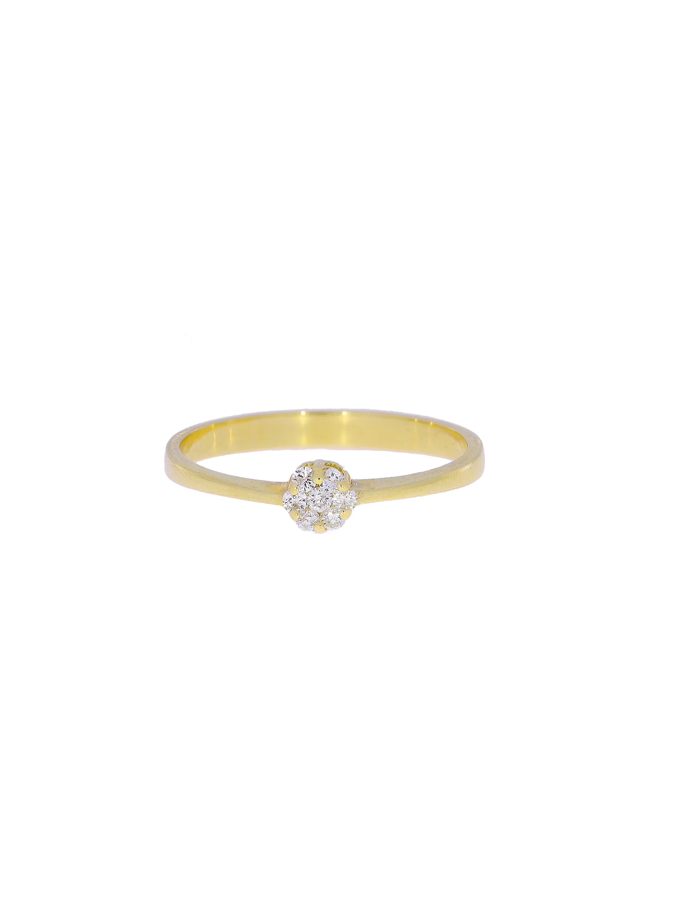 Damenring – Gelbgold mit Diamanten
