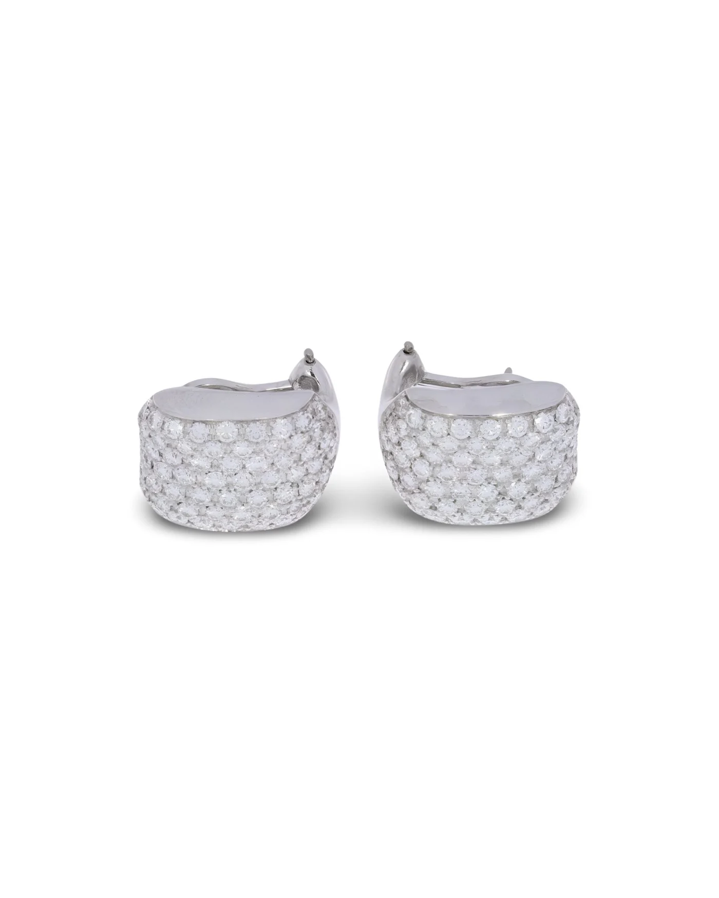 Ohrclips Platin mit Diamanten 3.18ct