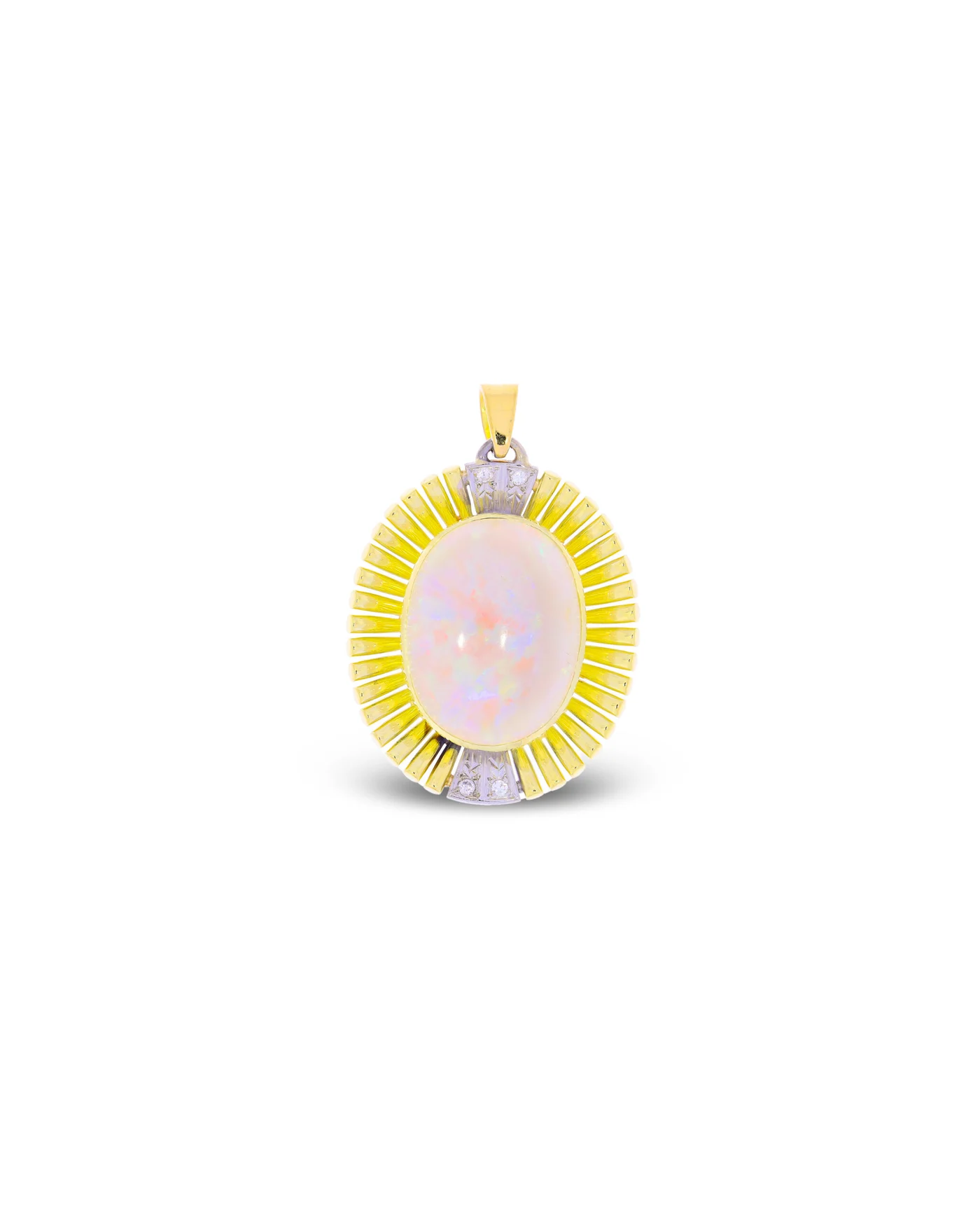 Anhänger mit Opal und Diamanten