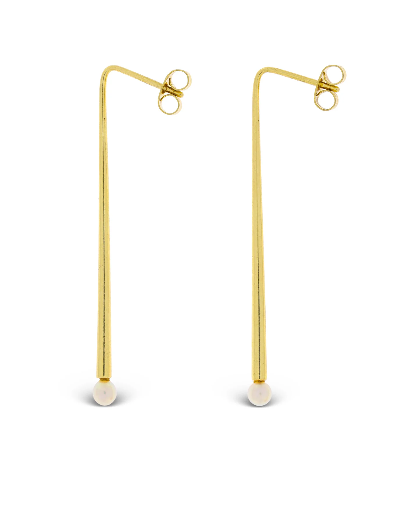 Ohrstecker – Gelbgold mit Akoya-Perle