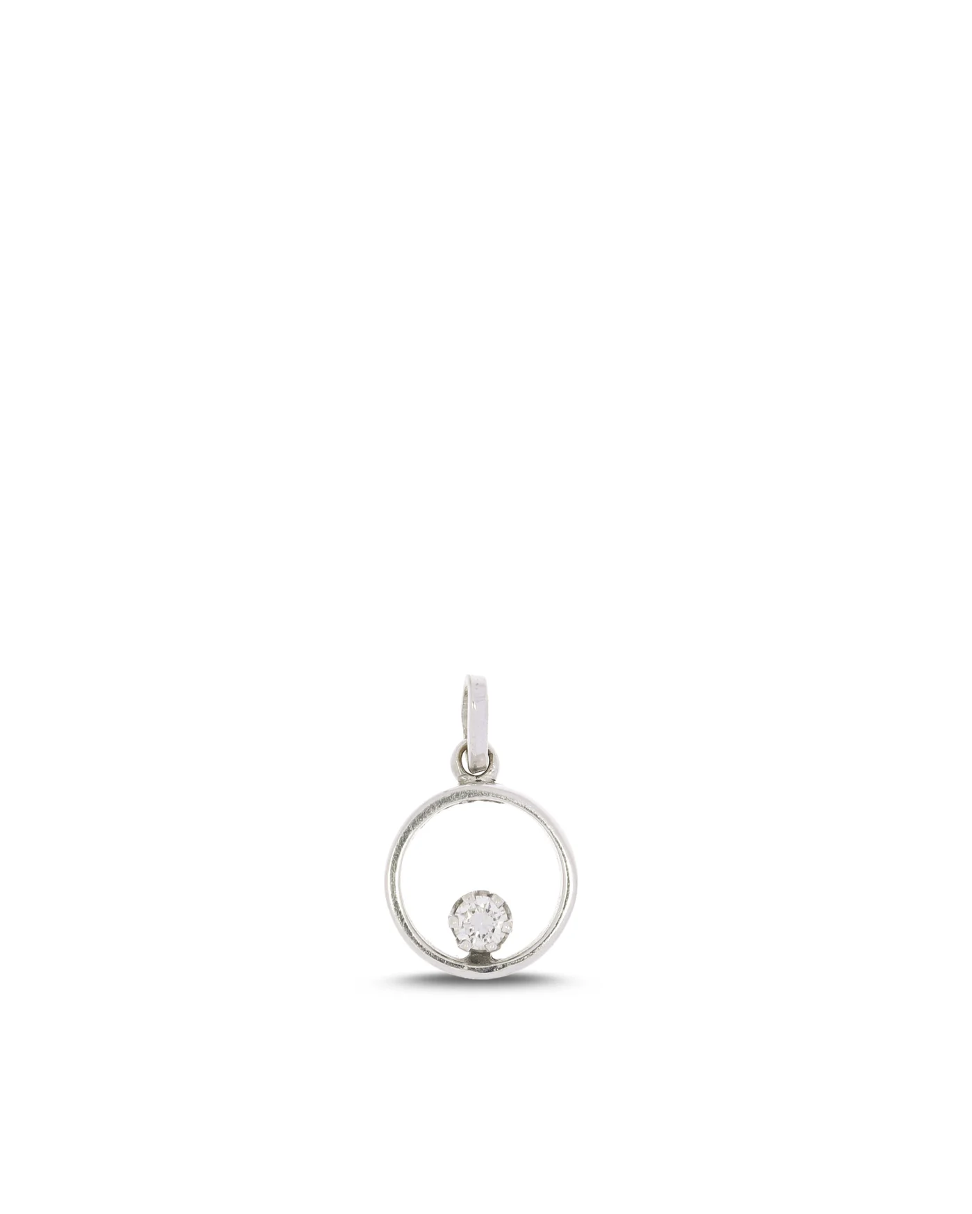Anhänger – Solitaire Weissgold mit Diamant 0.10ct