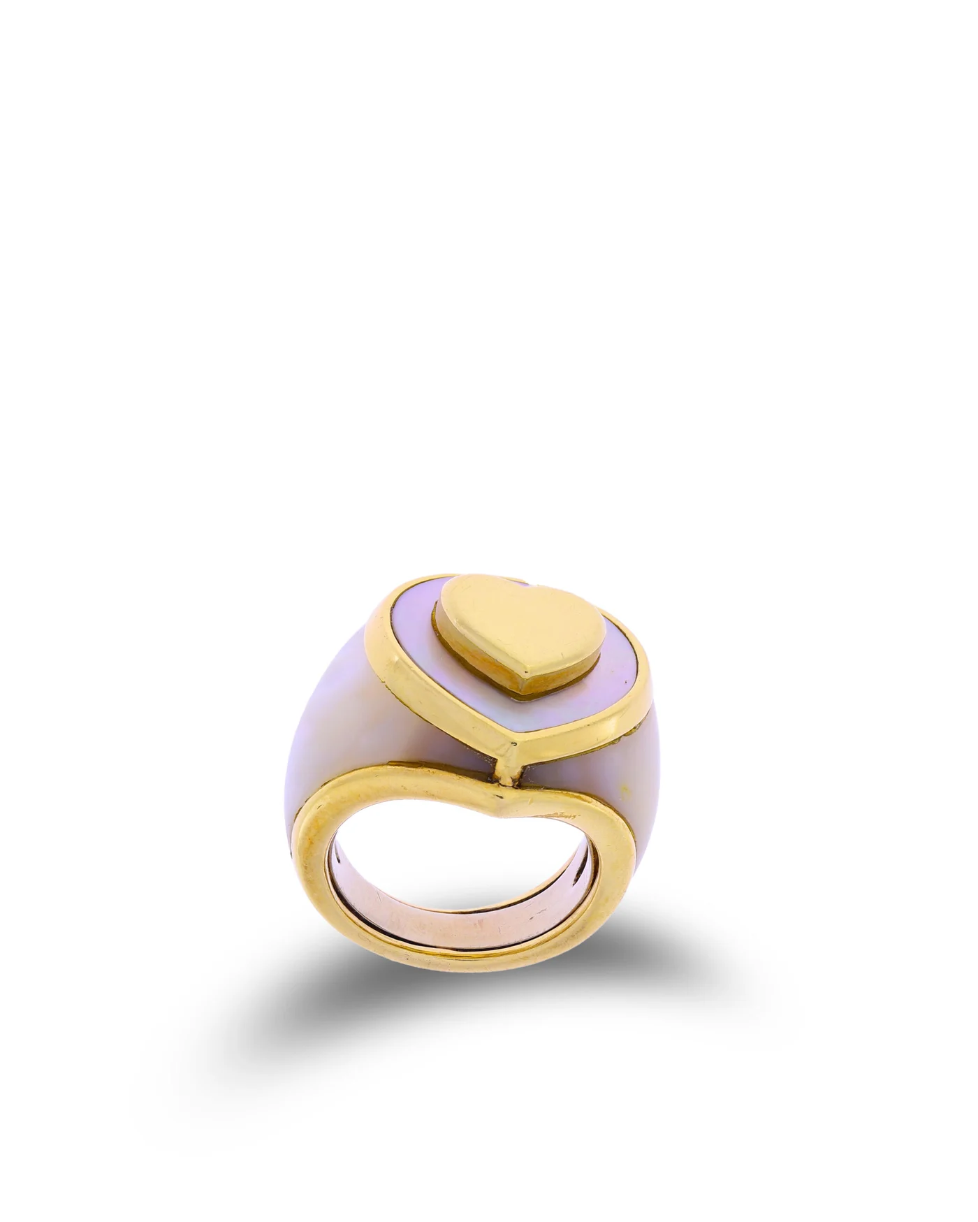 Damenring – MARINA B Gelbgold mit Perlmutt