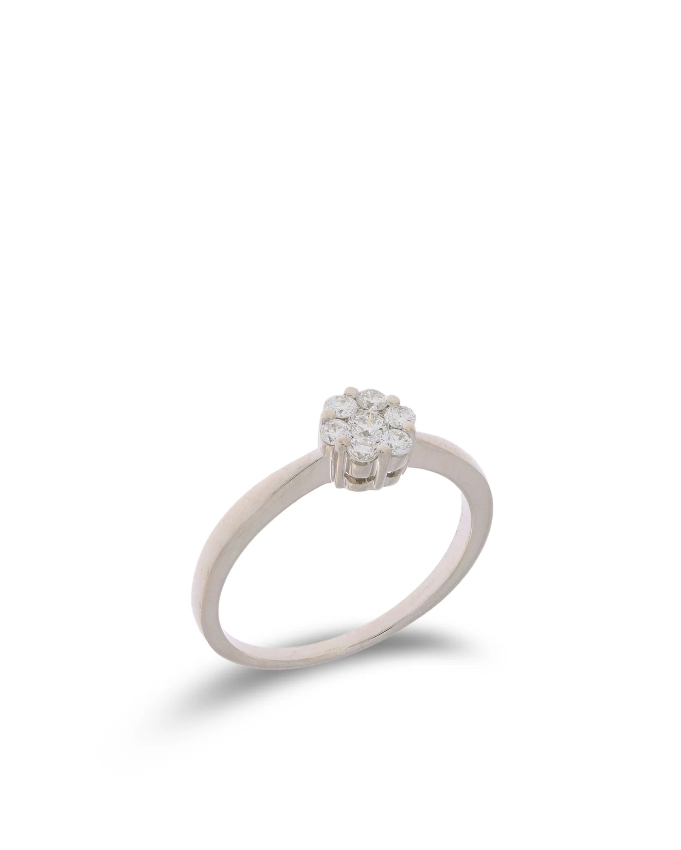 Damenring – Weissgold mit Diamanten 0.32ct