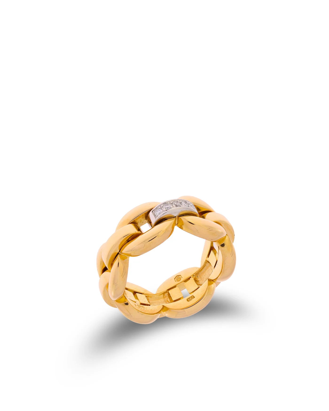 Damenring – Roségold mit Diamanten 0.08ct
