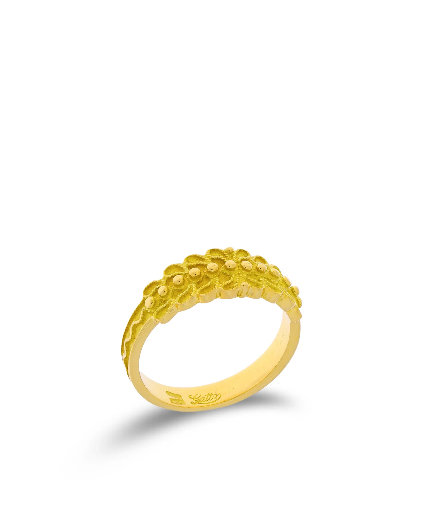 Sardischer Ring - Gelbgold