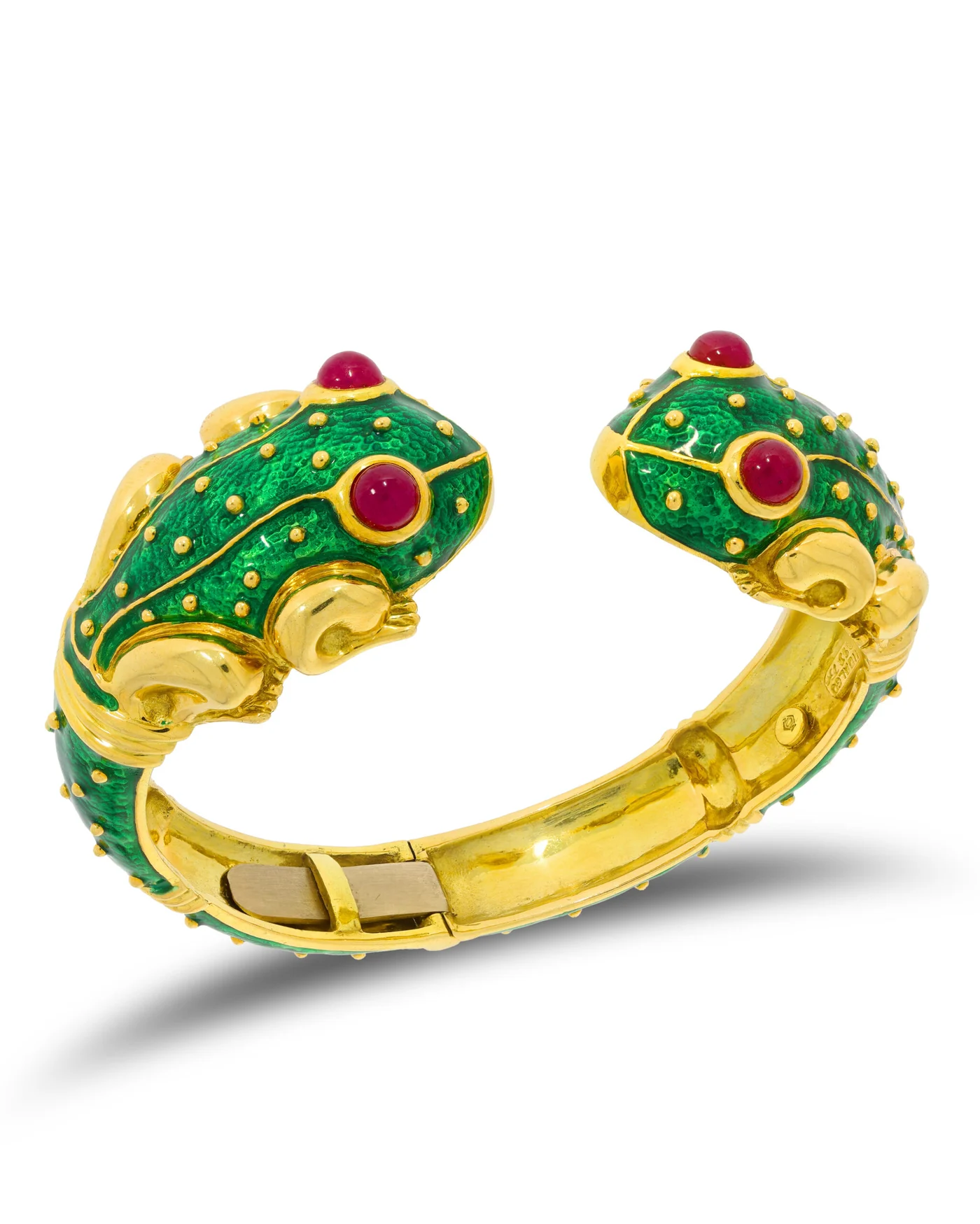 Armband – HIDALGO Gelbgold mit Emaille und Rubinen