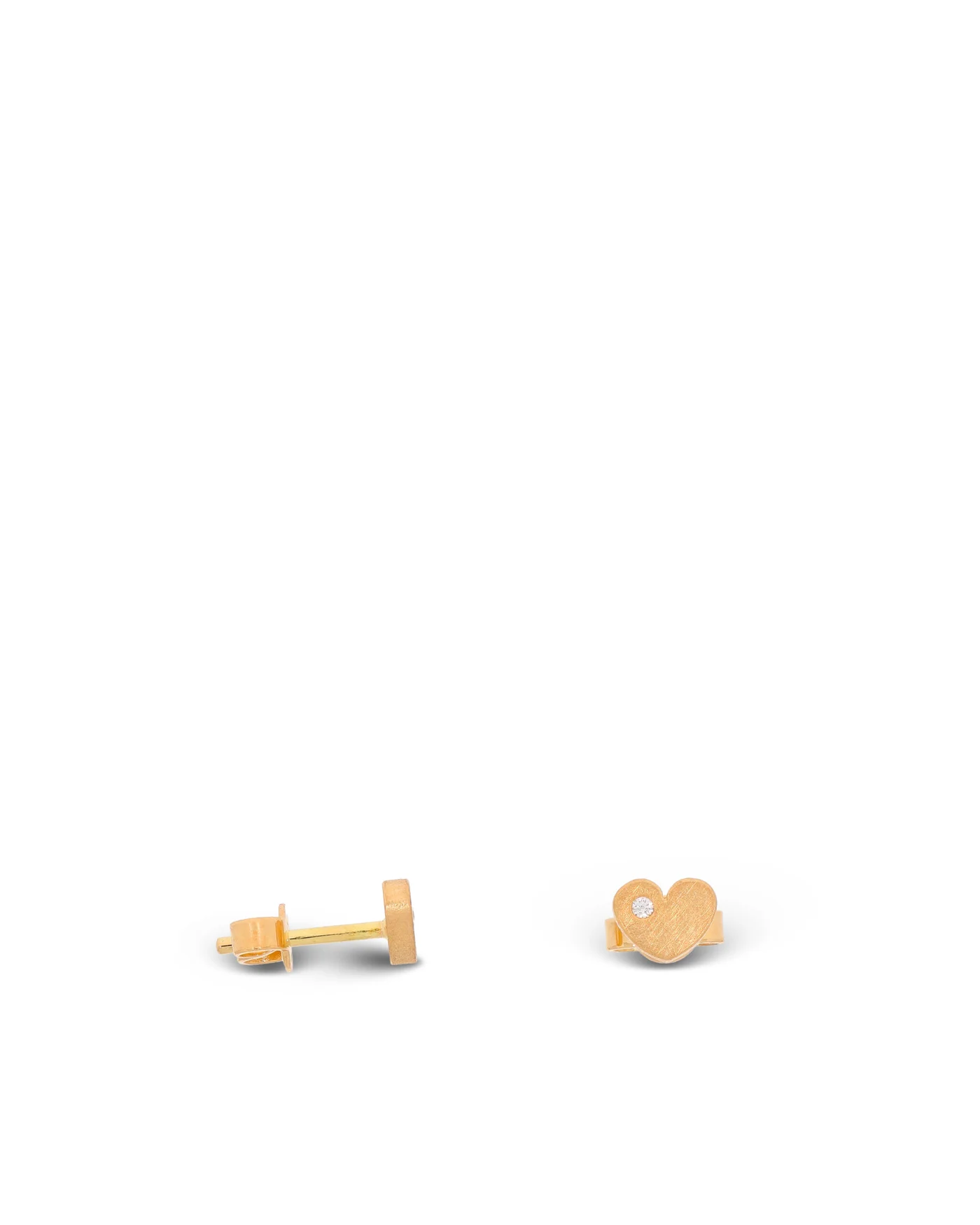 Ohrstecker - Rotgold mit Brillant