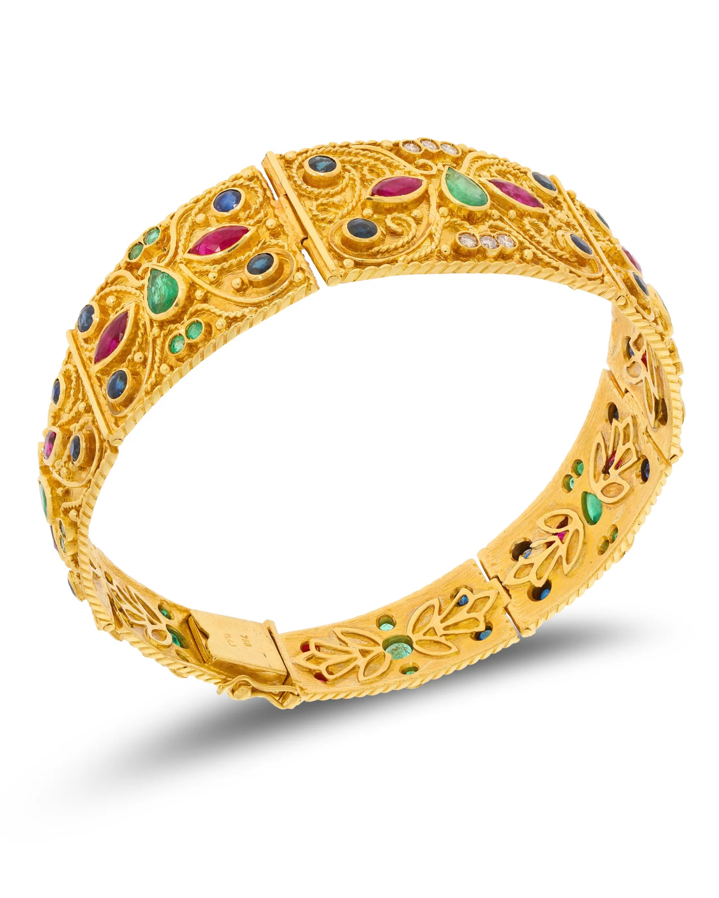 Armband - Gelbgold mit Edelsteinen