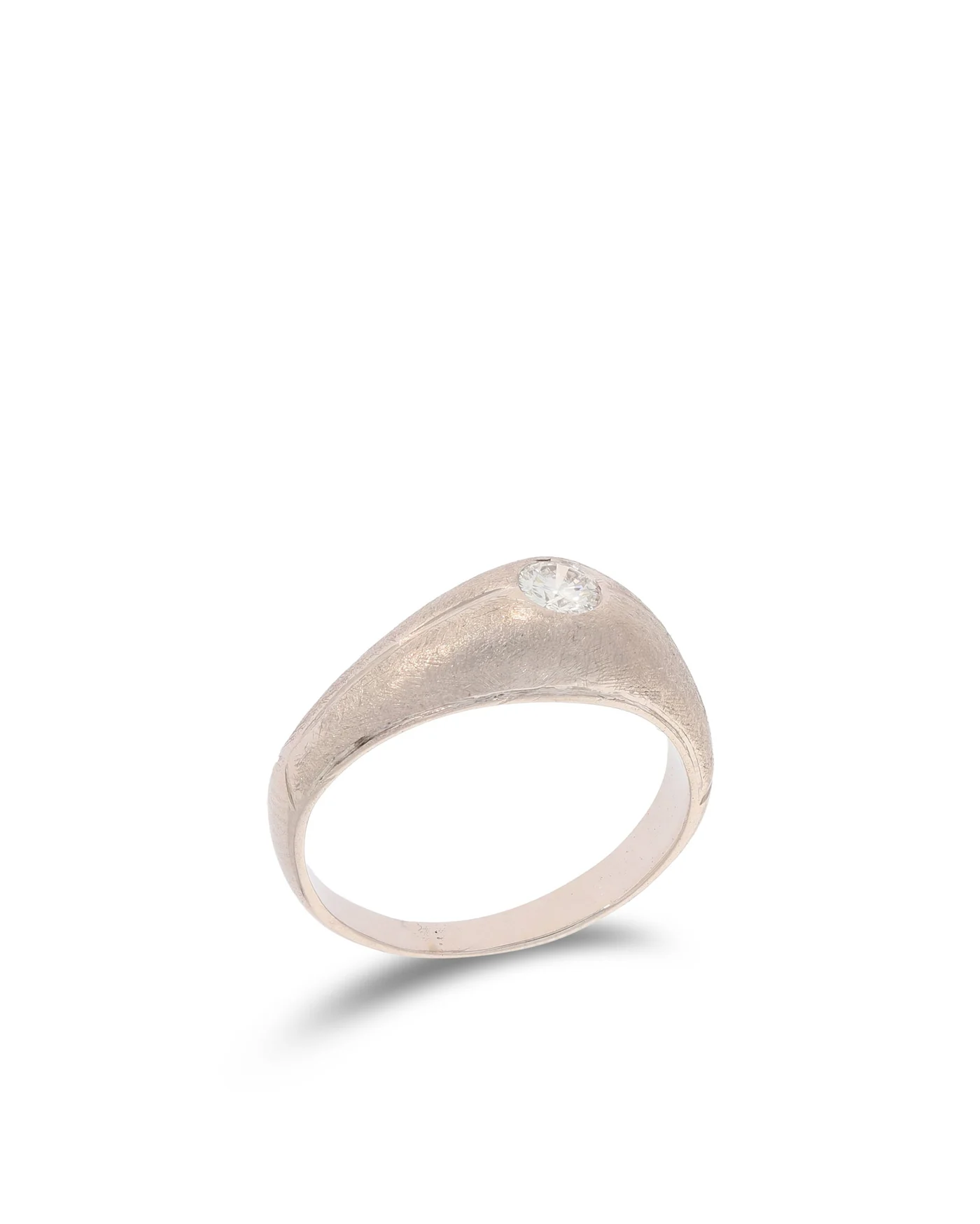 Damenring – Solitaire Weissgold mit Diamant 0.20ct