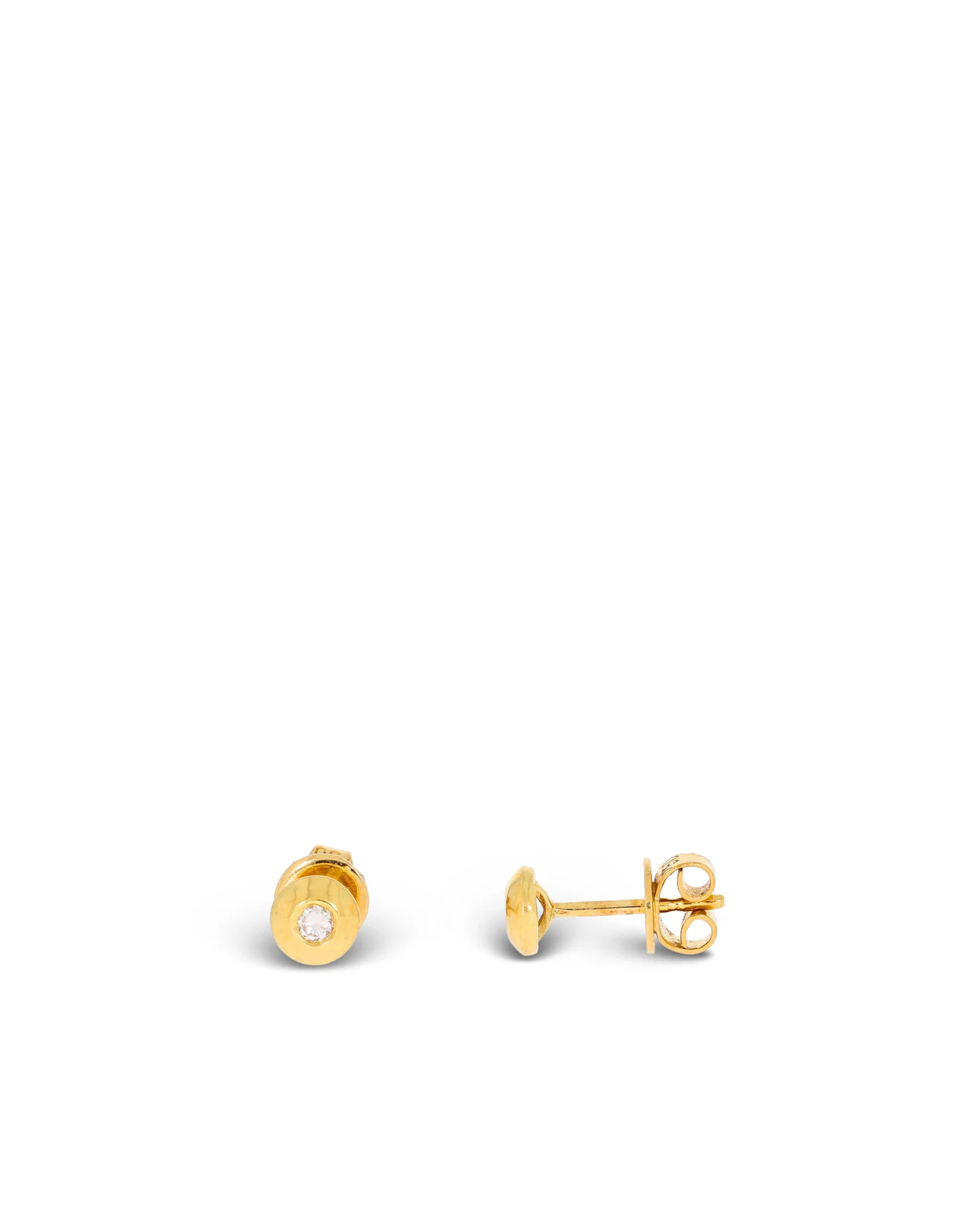 Ohrstecker – KURZ Solitaire Gelbgold 0.08ct