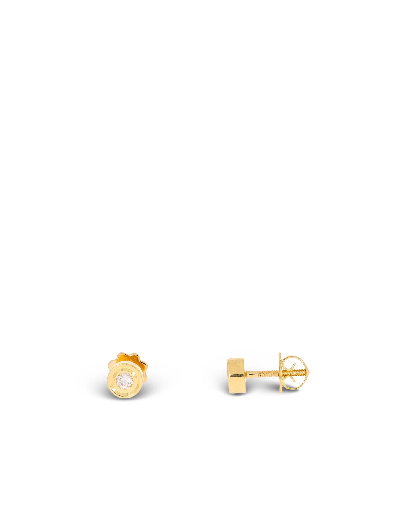 Ohrstecker – BUCHERER Solitaire Gelbgold 0.06ct
