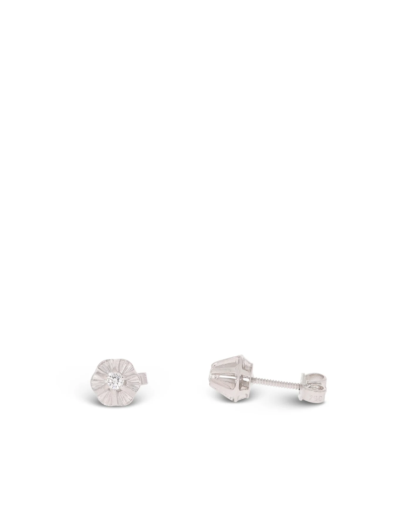 Ohrstecker - Weissgold mit Brillanten 0.08ct