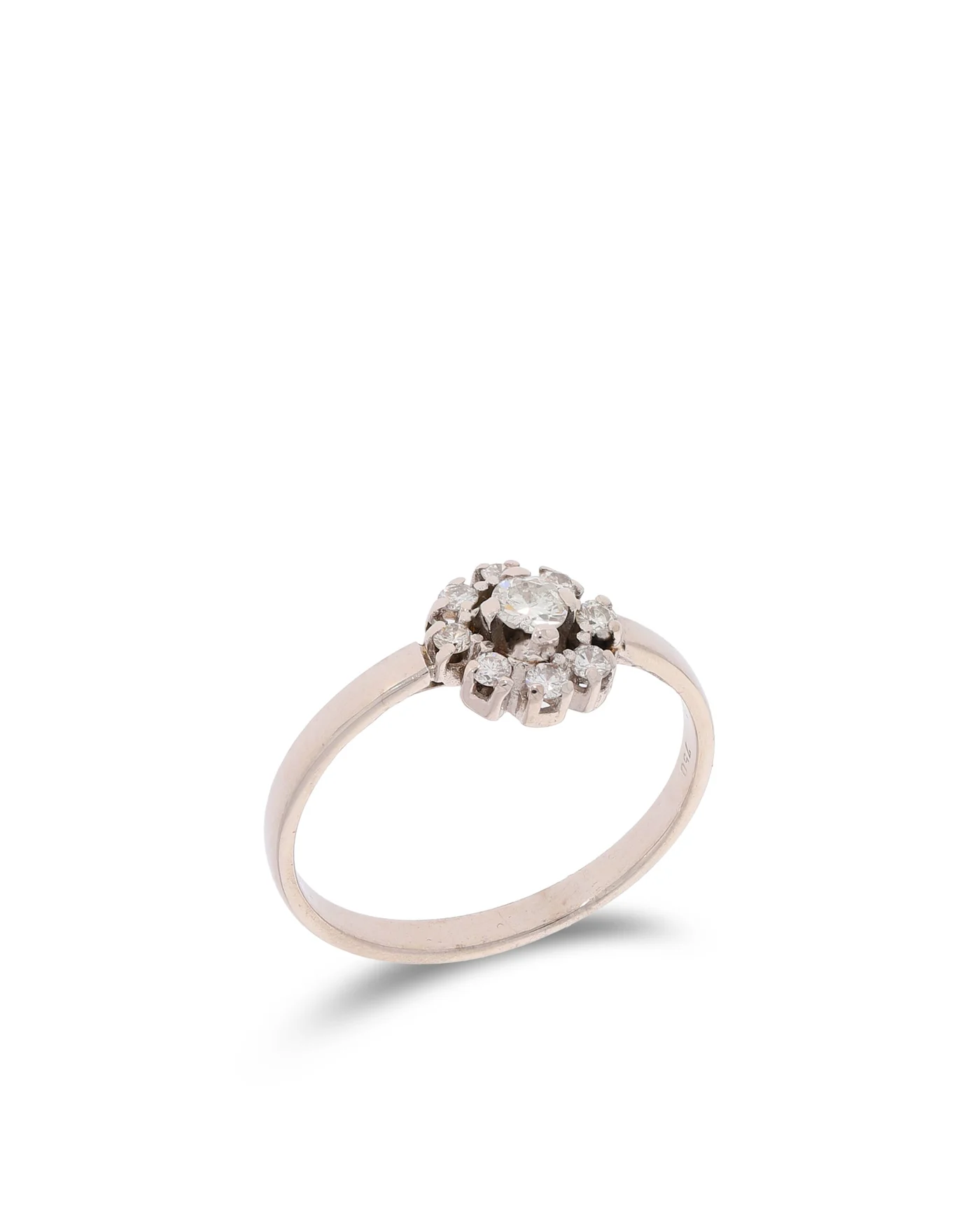 Damenring - Weissgold mit Diamanten