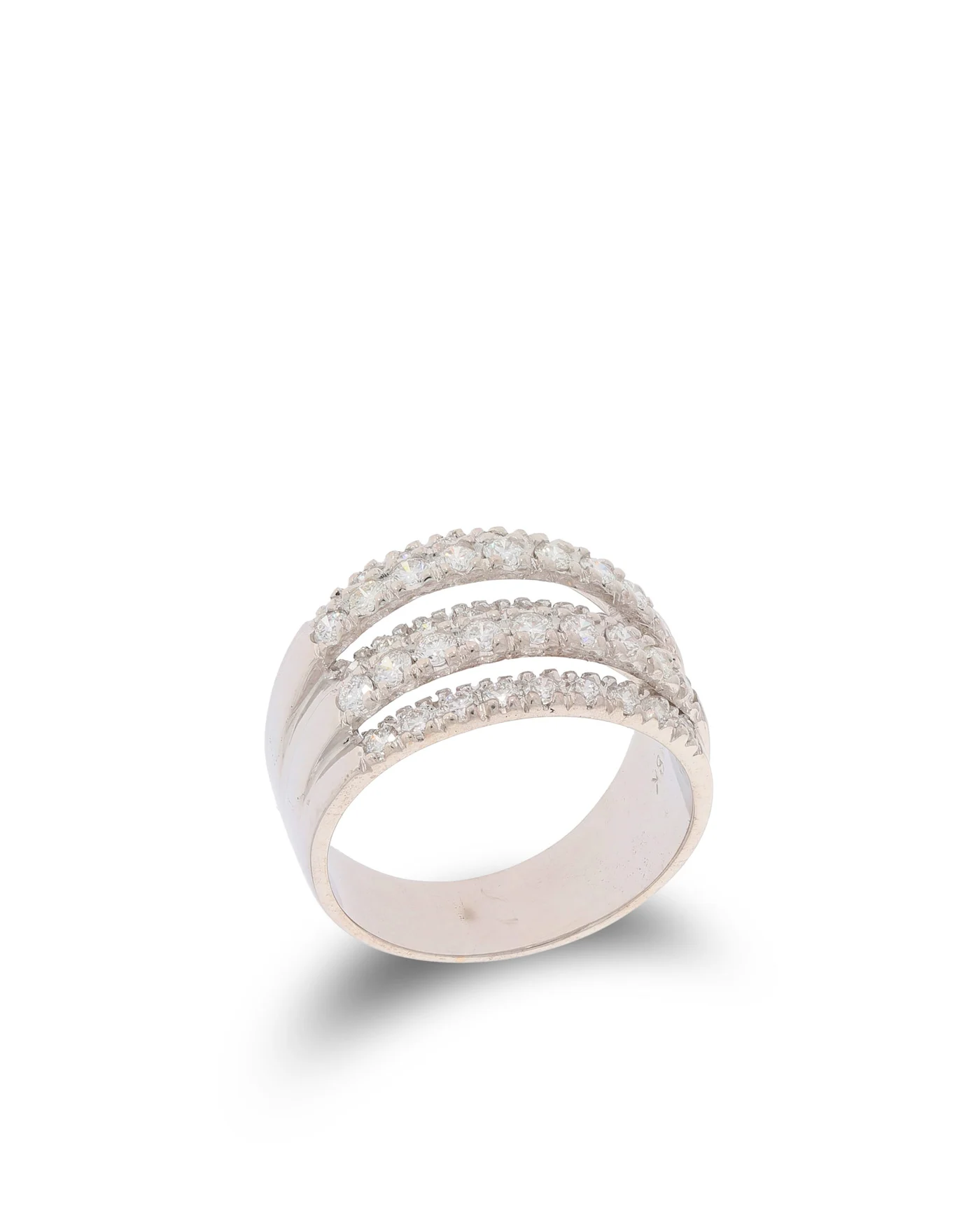 Damenring – Weissgold mit Brillanten 1.10ct