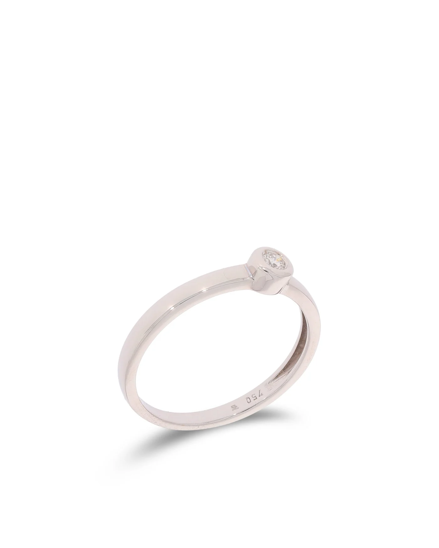Damenring - FREDY SADIK Solitaire Weissgold 0.05ct