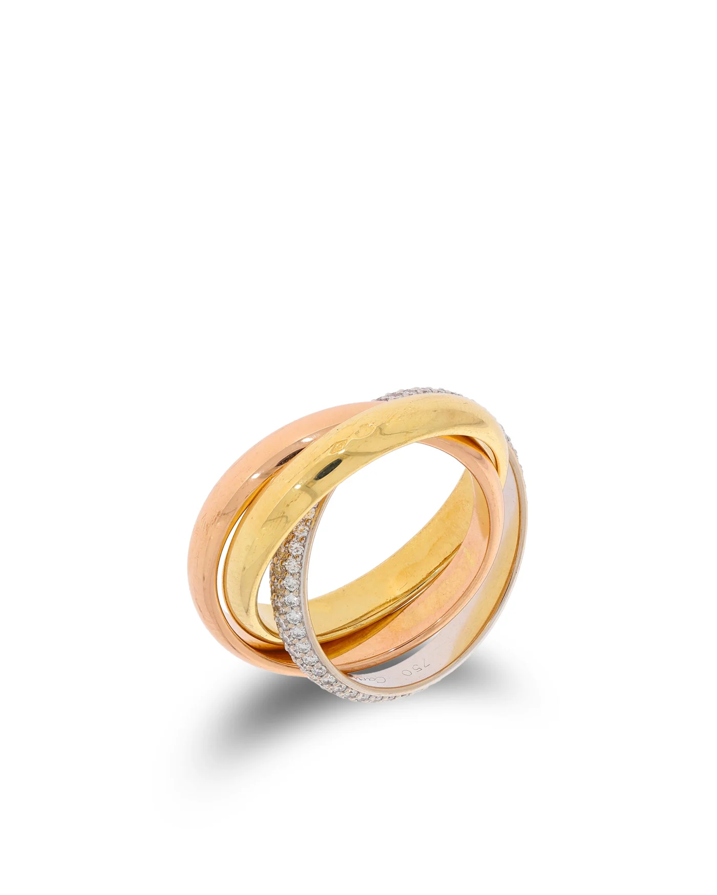 Damenring – CARTIER Trinity mit Brillanten 0.795ct