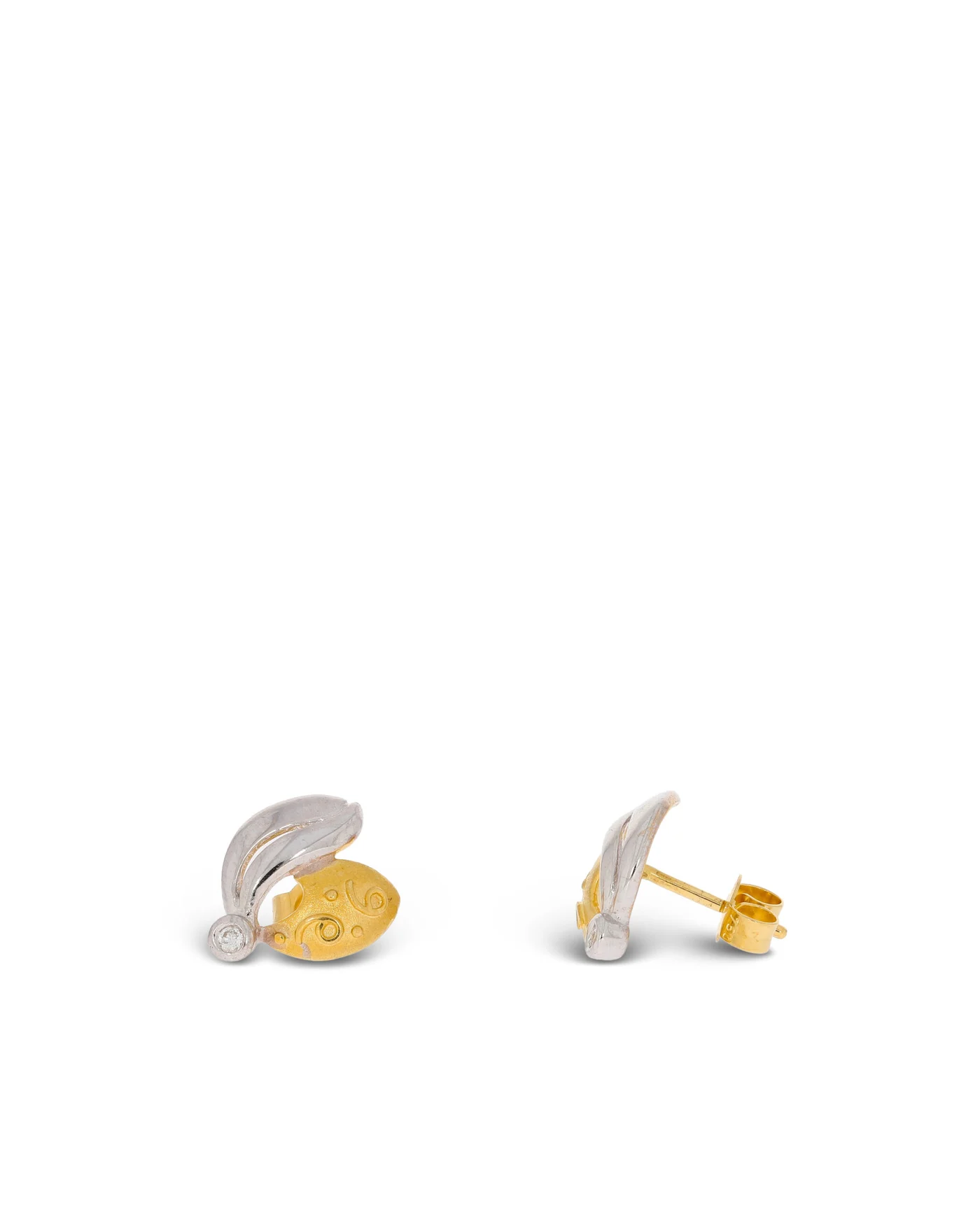 Ohrstecker – BUCHERER Bicolor mit Brillanten 0.04ct