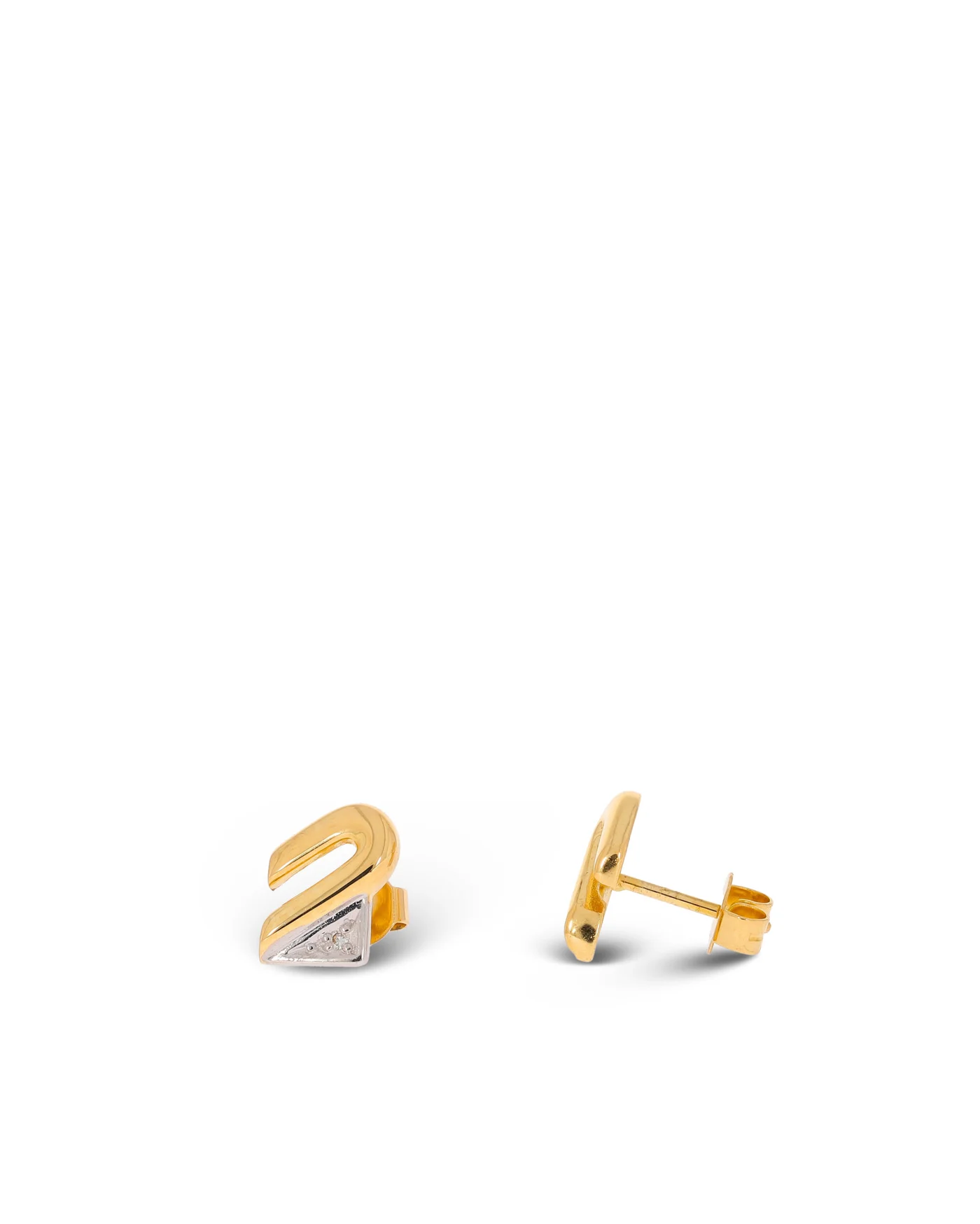 Ohrstecker - BREUNING Bicolor mit Brillanten 0.015ct