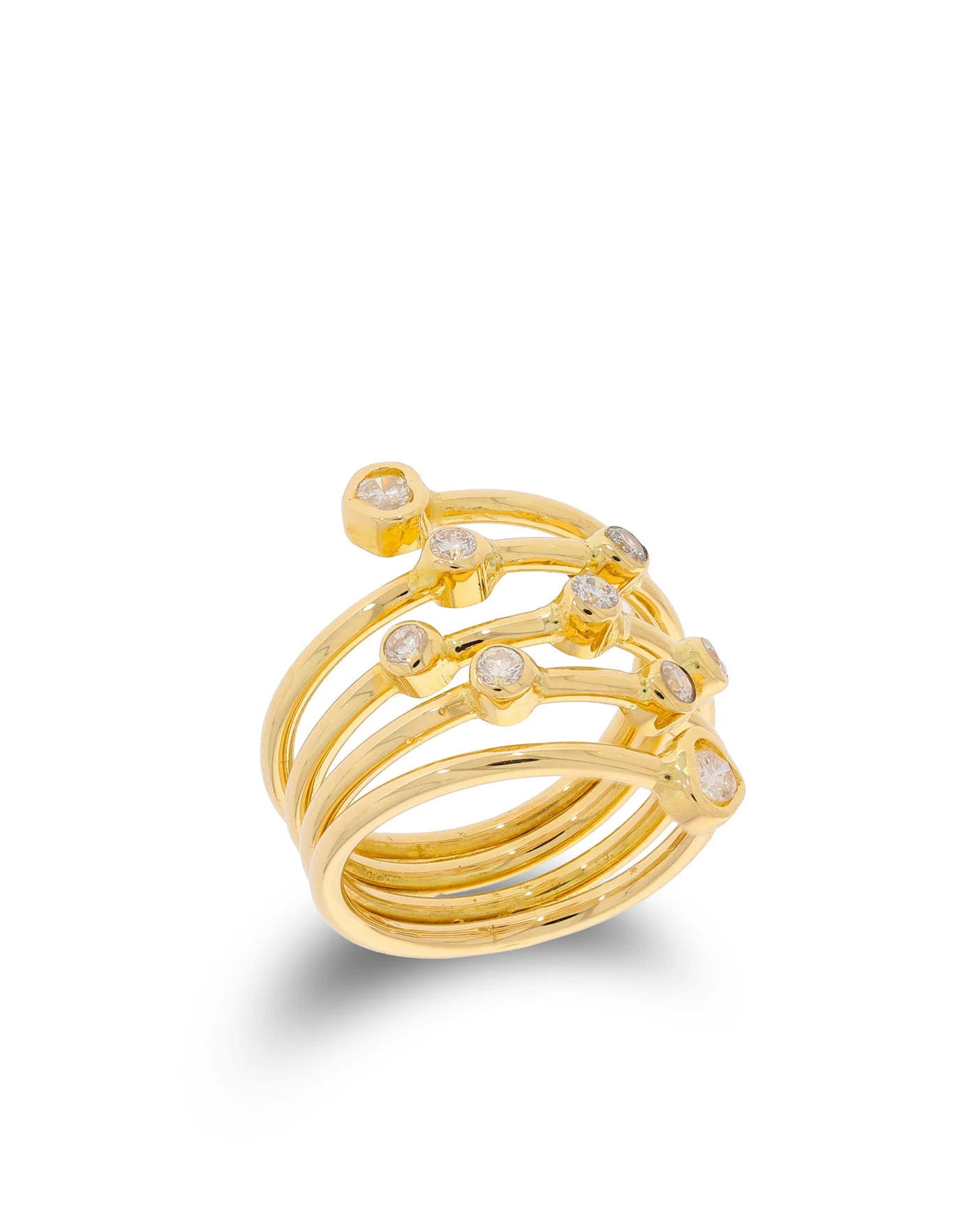 Damenring – Gelbgold mit Diamanten 0.31ct