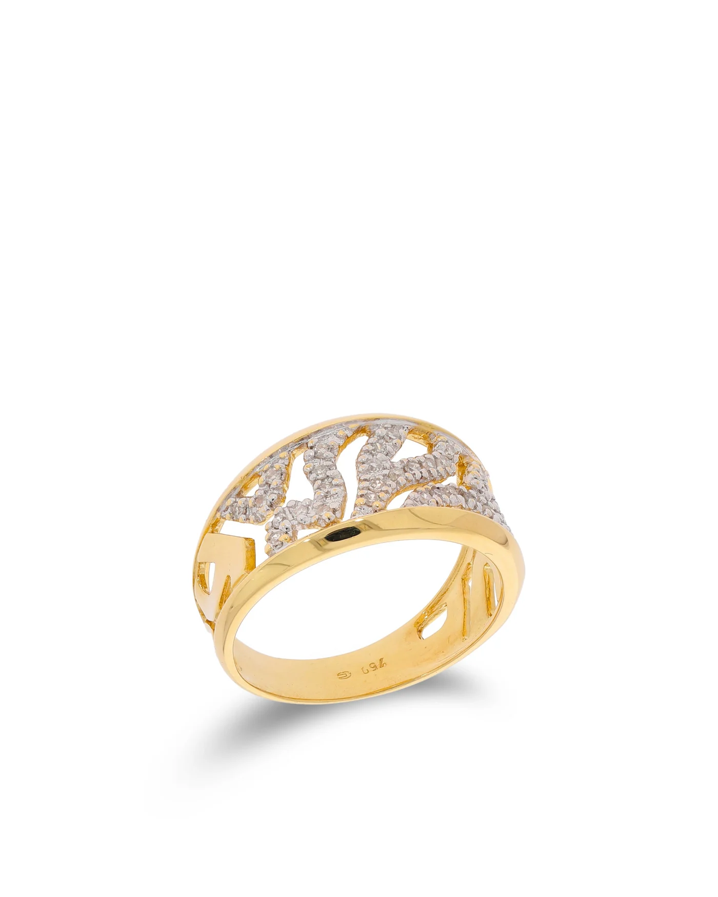 Damenring – CHRIST Gelbgold mit Diamanten