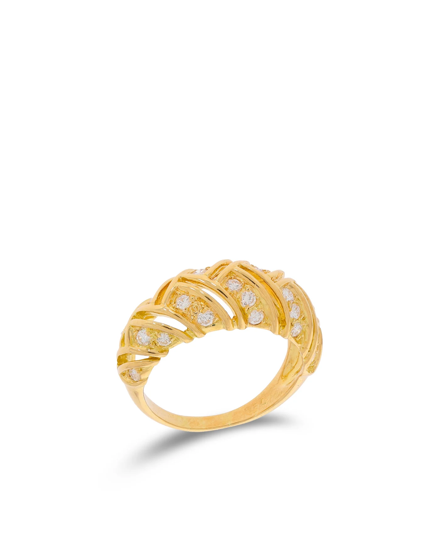 Damenring – Gelbgold mit Brillanten 0.52ct
