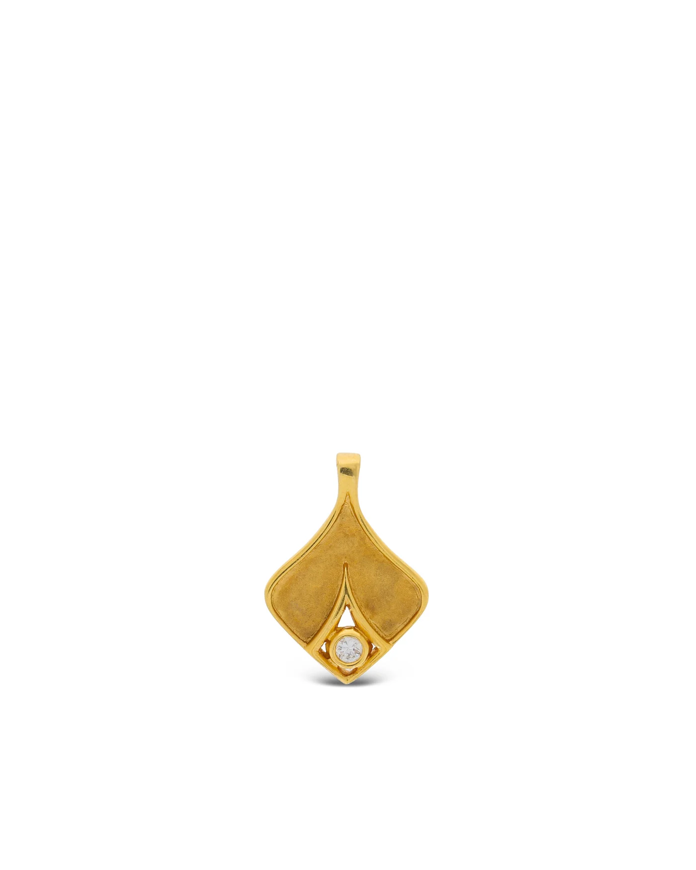 Pendant – Solitaire yellow gold 0.05ct