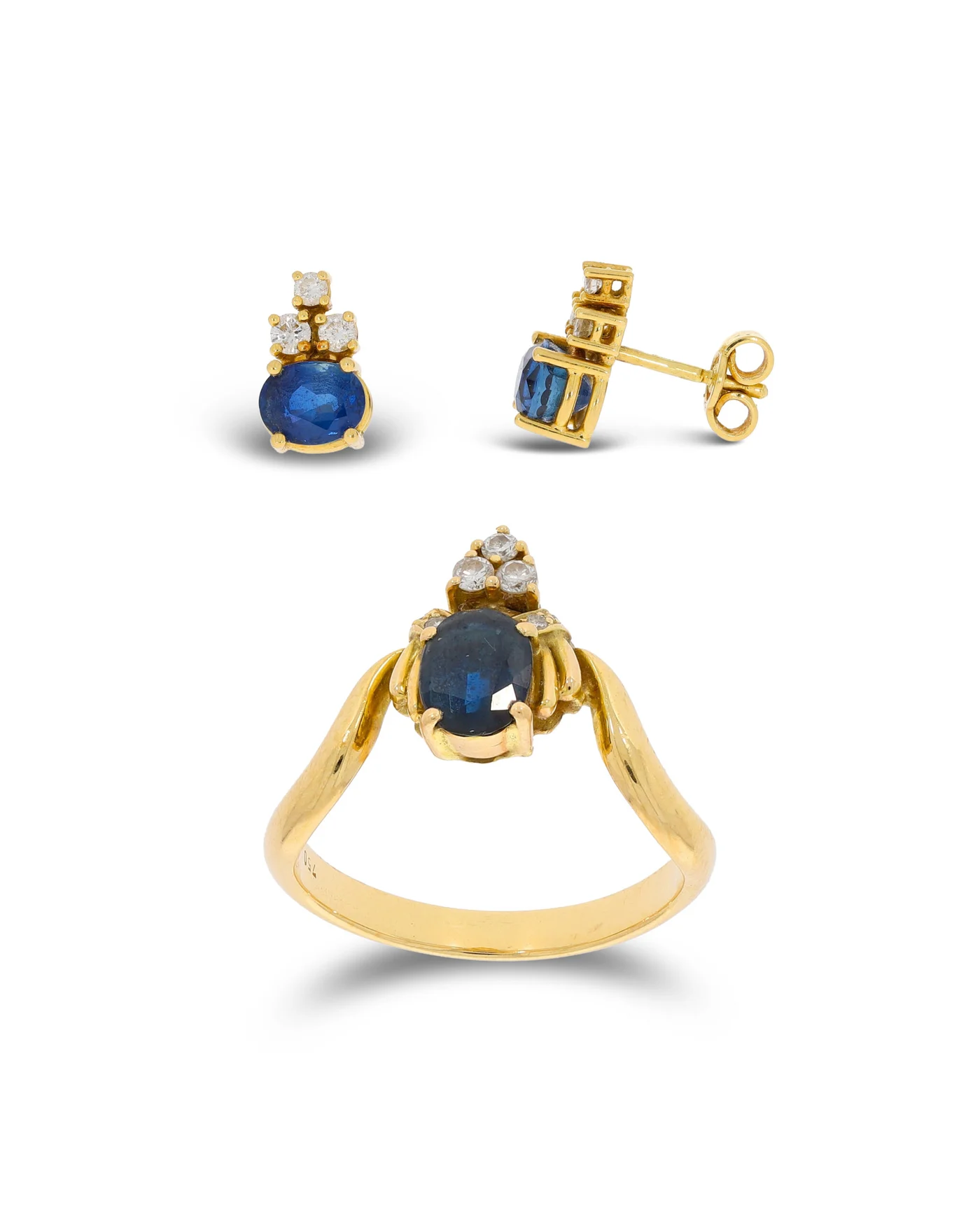 Set – GÜBELIN Gelbgold mit Saphiren und Diamanten