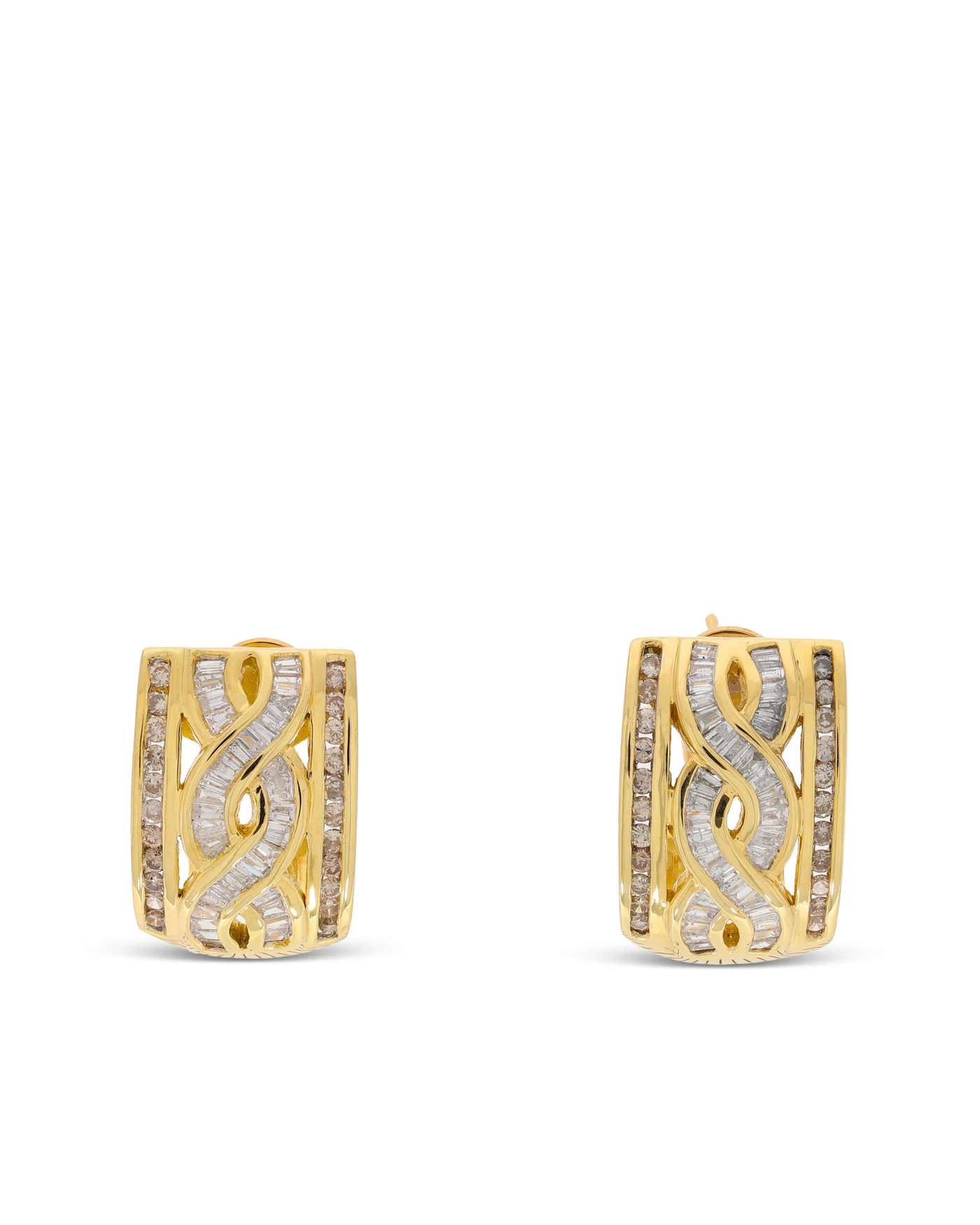 Ohrstecker – Gelbgold mit Diamanten