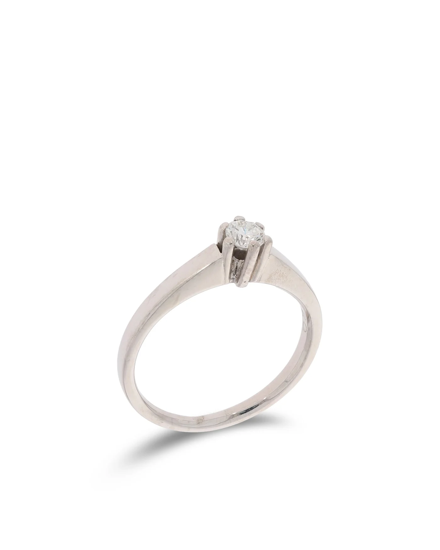 Damenring - Solitaire Weissgold 0.20ct