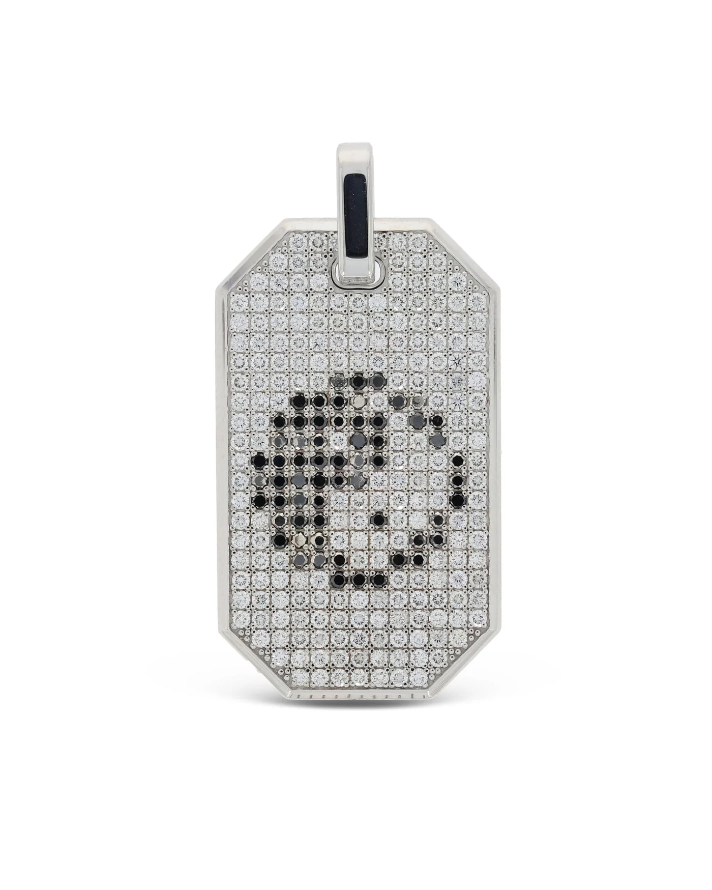 Pendant – „Ying-Yang“ white gold with diamonds