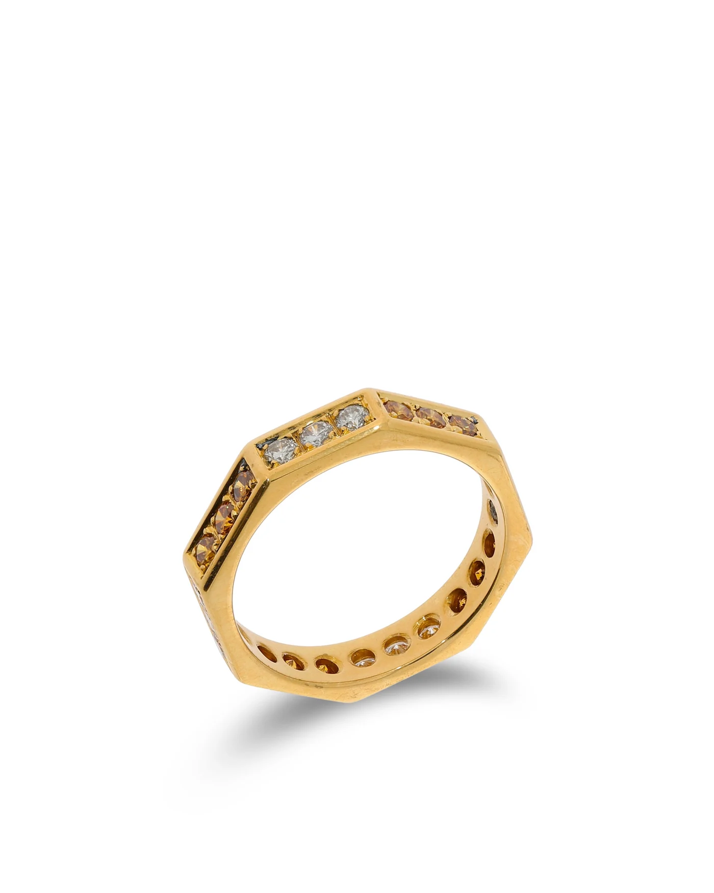 Damenring – Alliance Gelbgold mit Diamanten 0.73ct