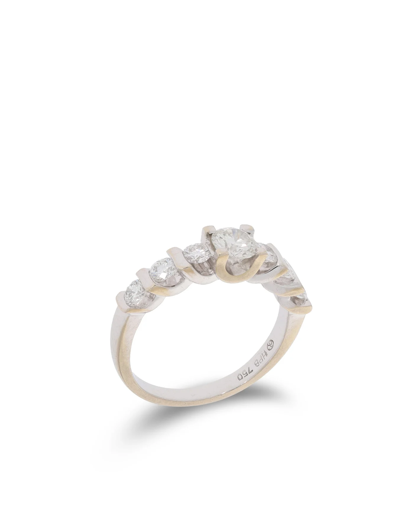 Damenring – KURZ Weissgold mit Diamanten 1.10ct
