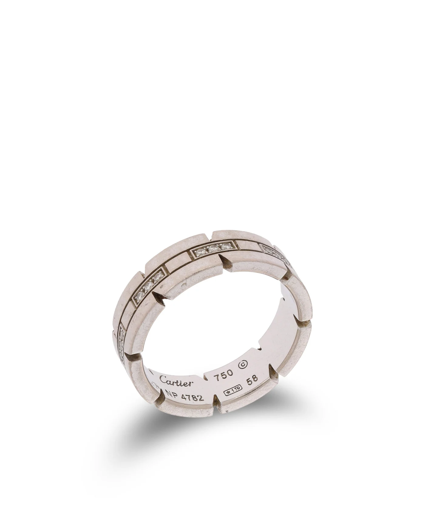 Damenring - CARTIER Weissgold mit Diamanten 0.24ct