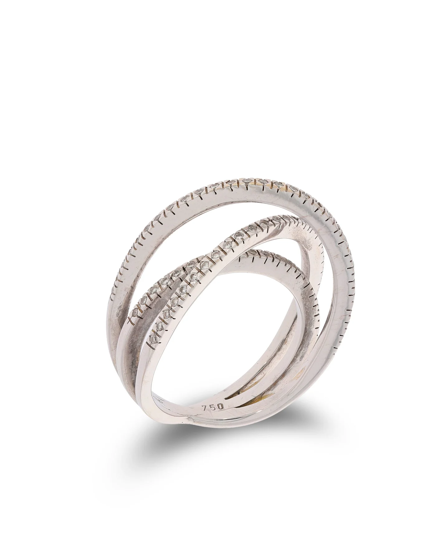 Damenring – Weissgold mit Diamanten 0.73ct